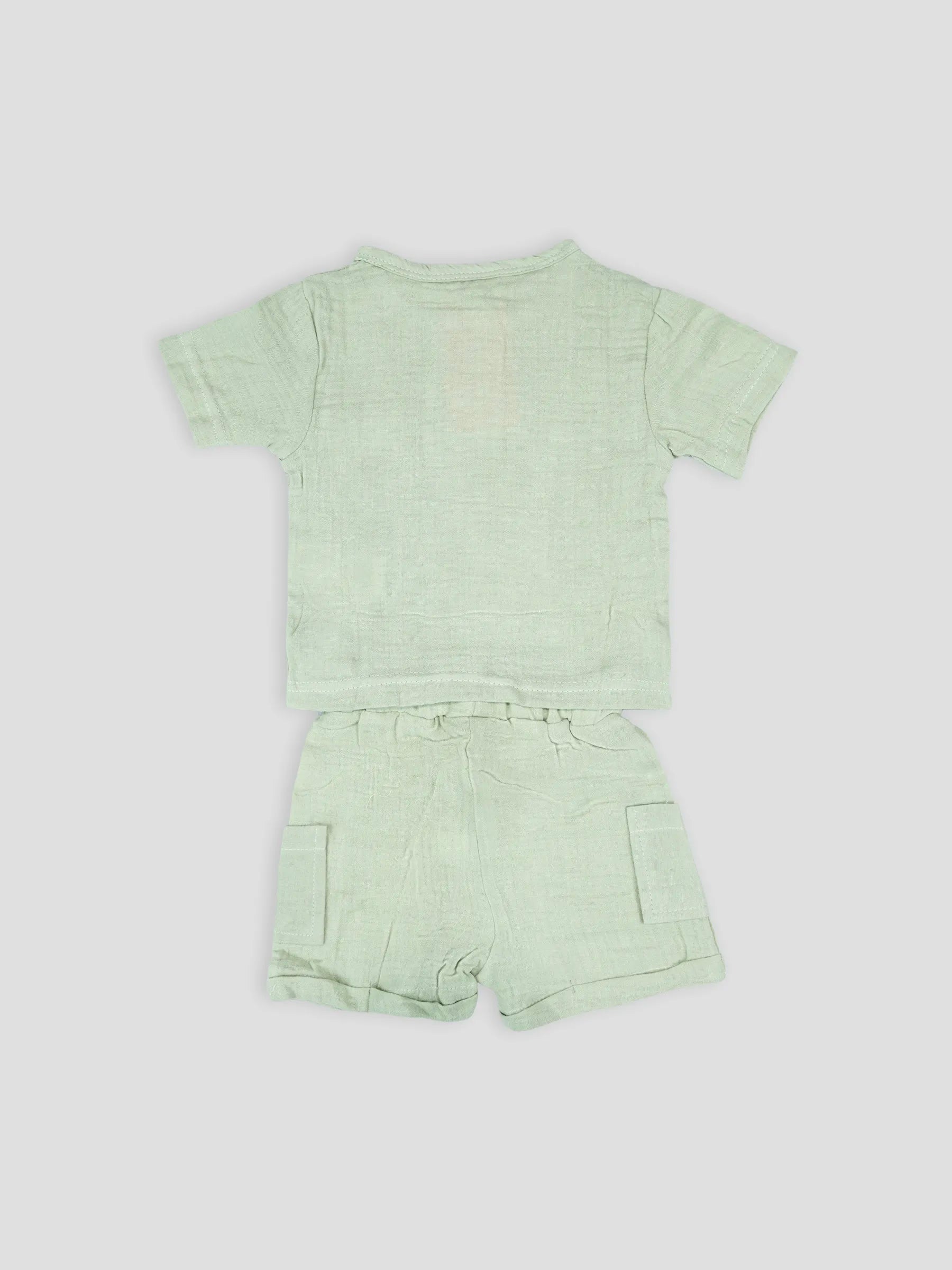 Hap & Hope  Cotton Half Sleeve Round Neck T-Shirt & Shorts For Baby Boys