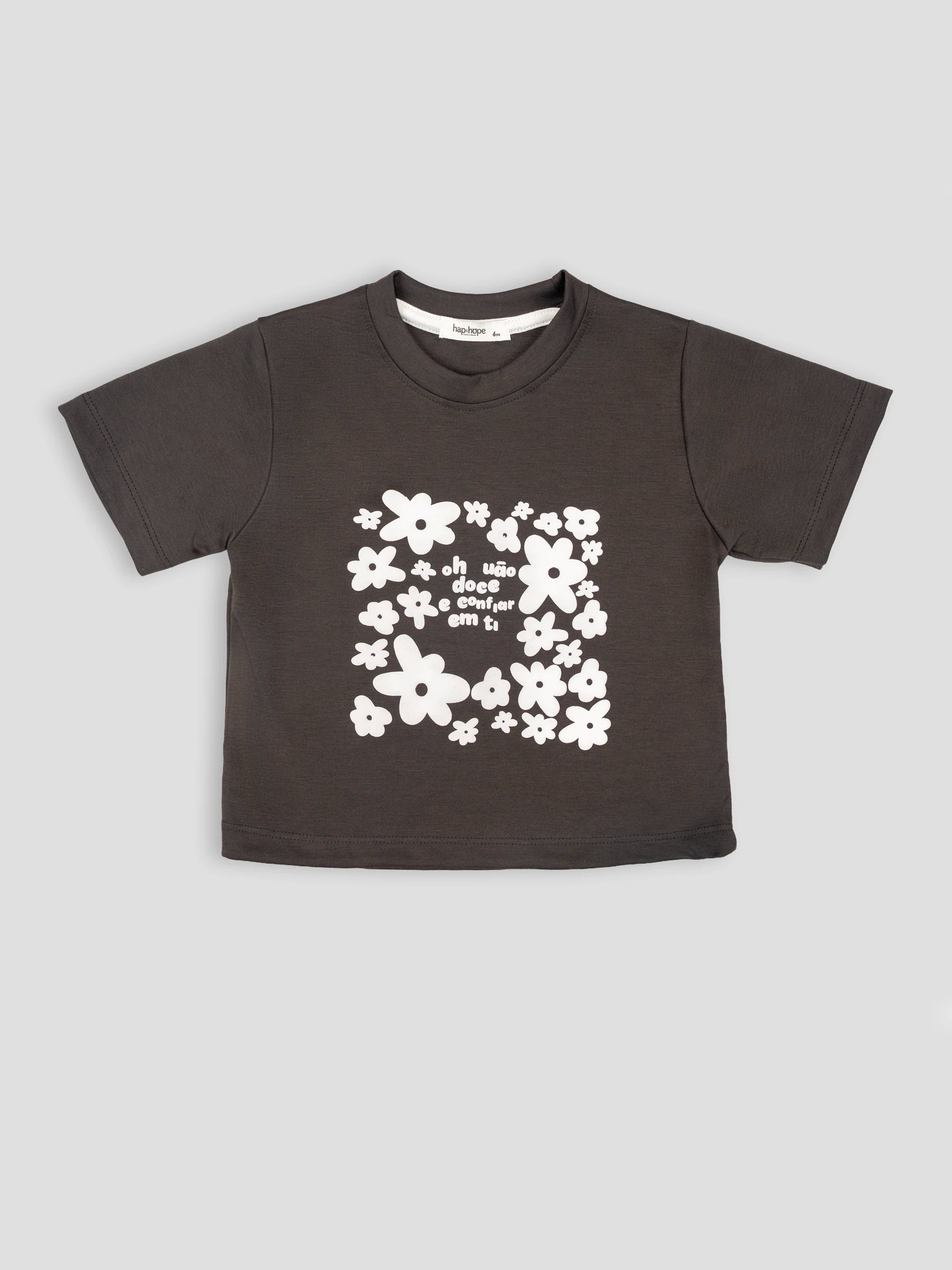 Hap&Hope Girls Printed Round Neck Half Sleeve T-Shirt
