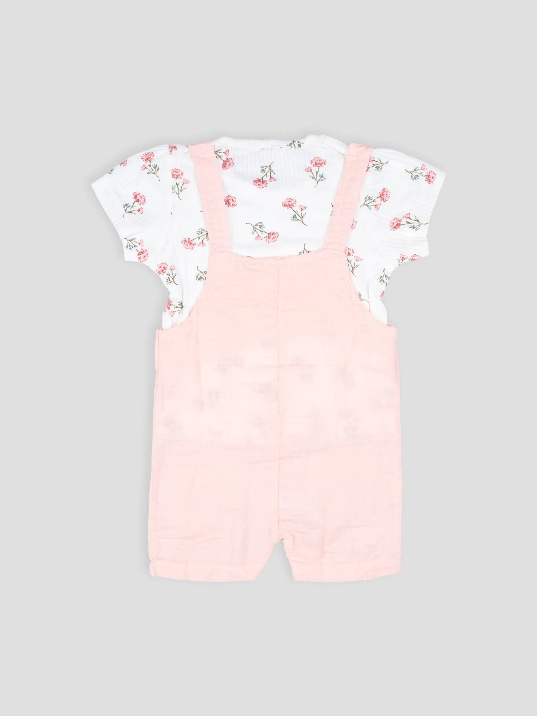 Hap & Hope  Floral Printed Cotton Baba Suit For Baby Girls