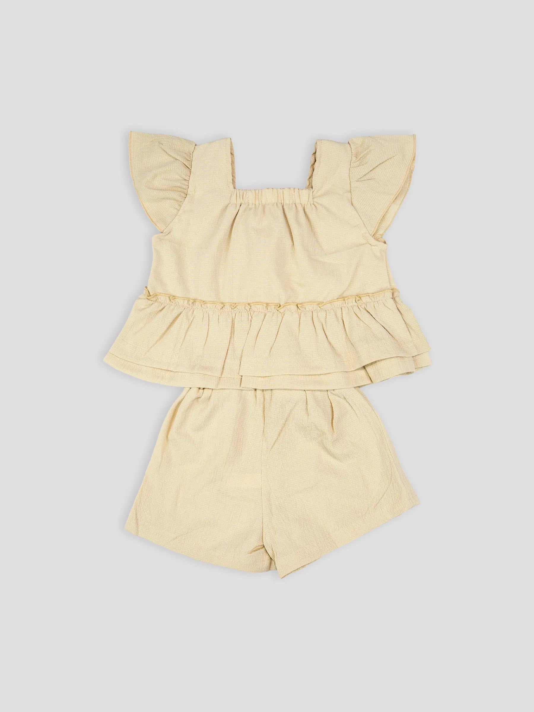 Hap & Hope Cotton Top & Shorts For Baby Girls