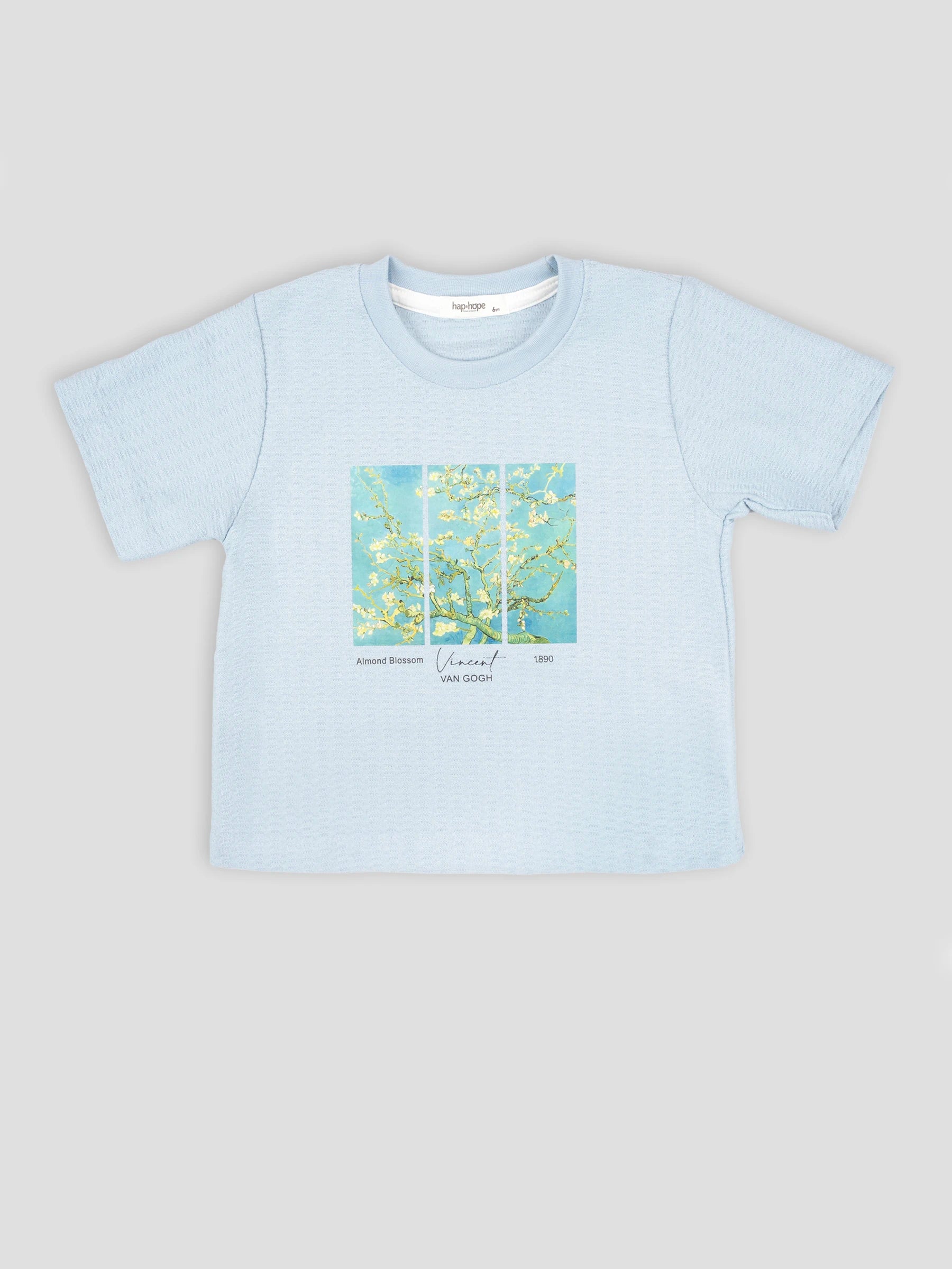 Hap&Hope Printed Round Neck Half Sleeve Poly Cotton T-Shirt for Boys