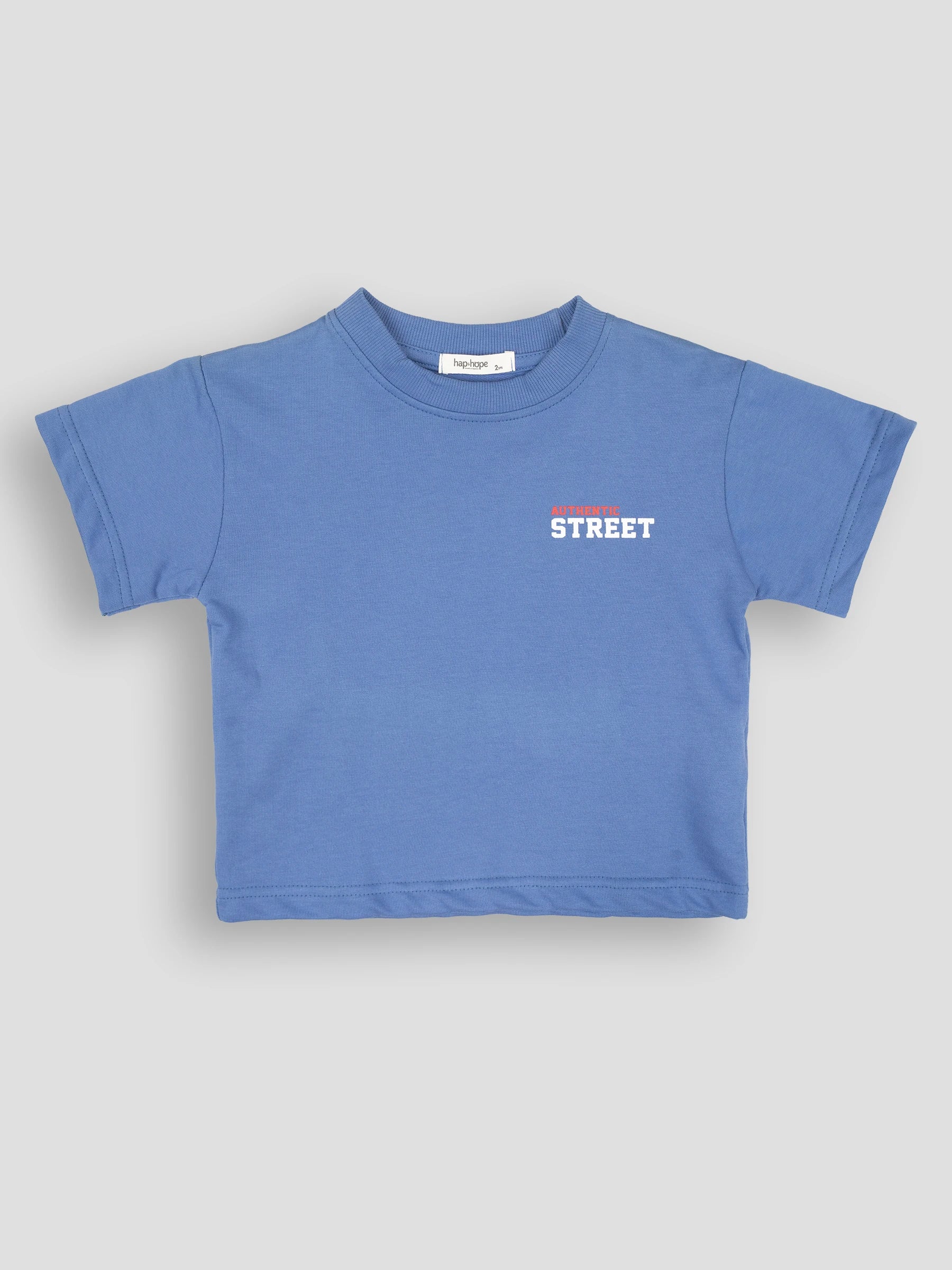 Hap&Hope Printed Round Neck Half Sleeve T-Shirt for Boys