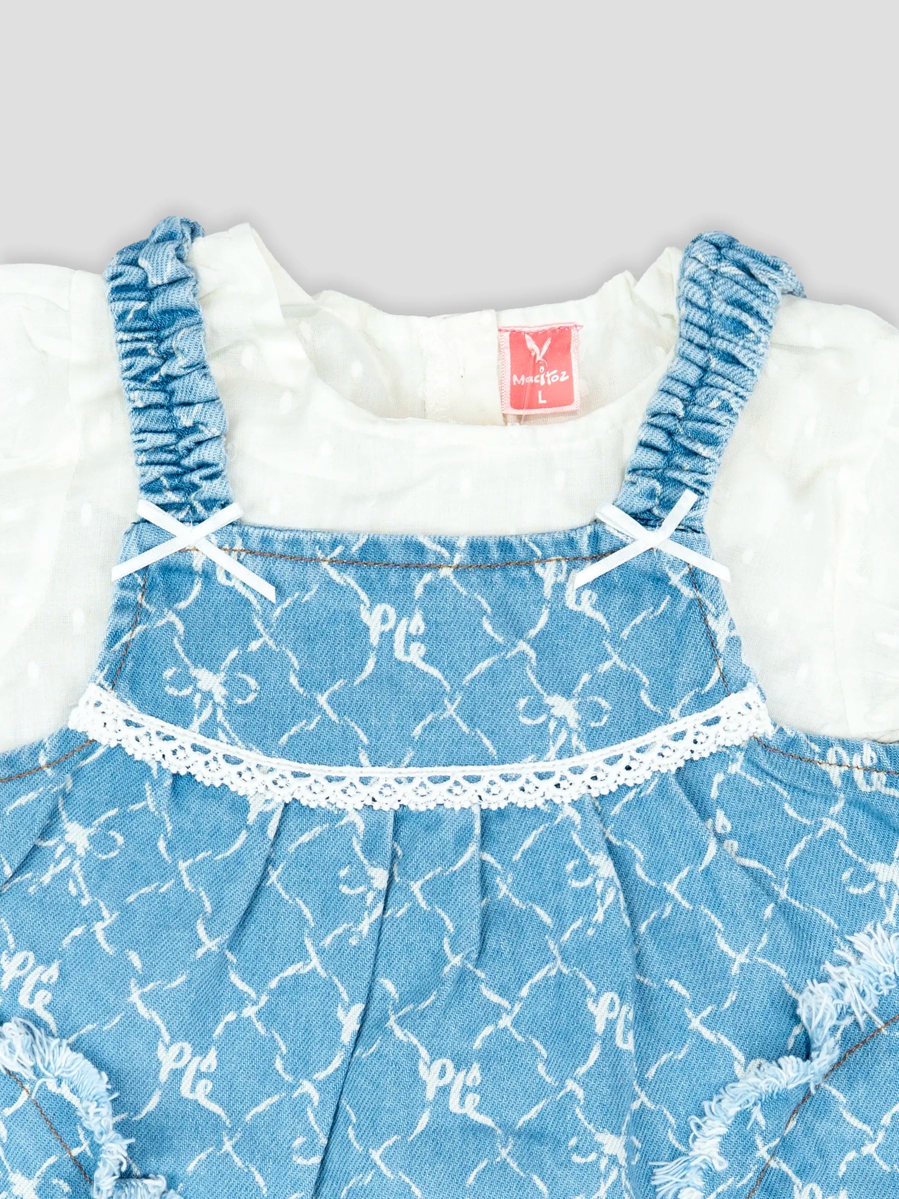 Hap & Hope  Printed Cotton Half Sleeve Frock For Baby Girls