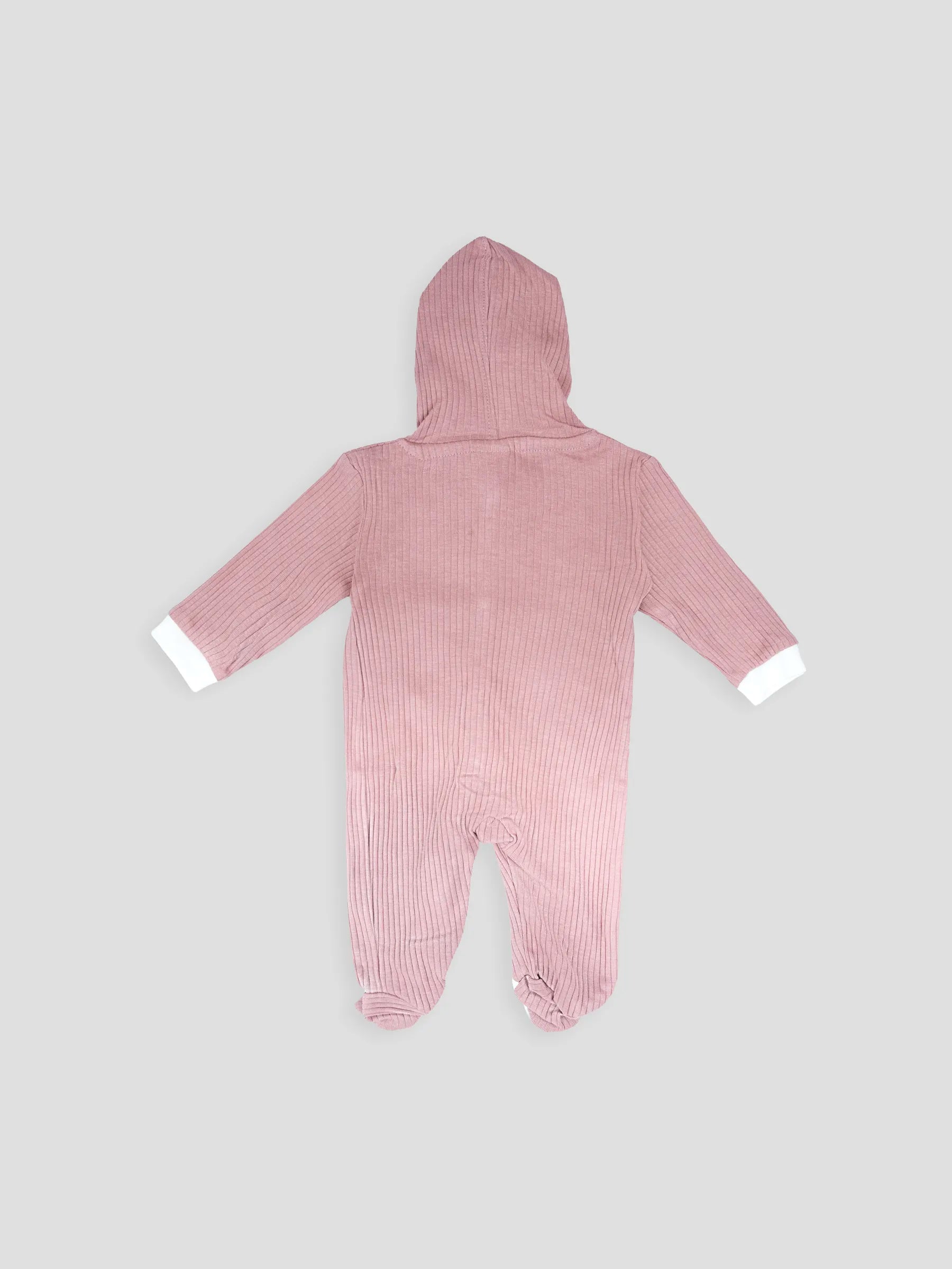 Hap & Hope  Hooded Full Sleeve Cotton Sleep Suit  For Baby Boys