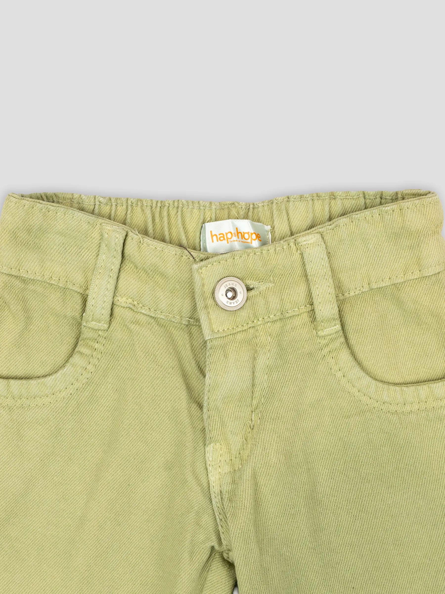 Hap & Hope Girls Relaxed Fit Frayed Hem Denim Shorts For Girls