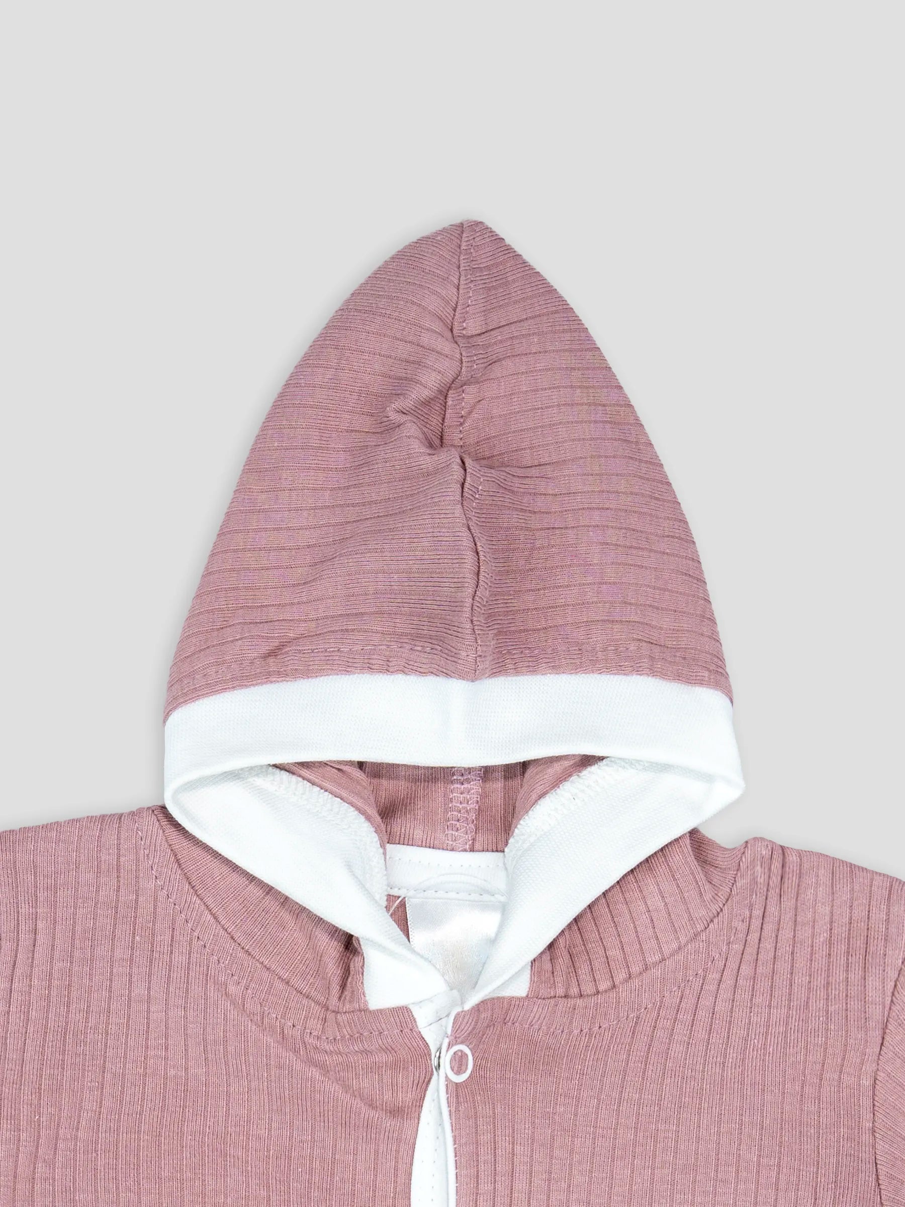Hap & Hope  Hooded Full Sleeve Cotton Sleep Suit  For Baby Boys