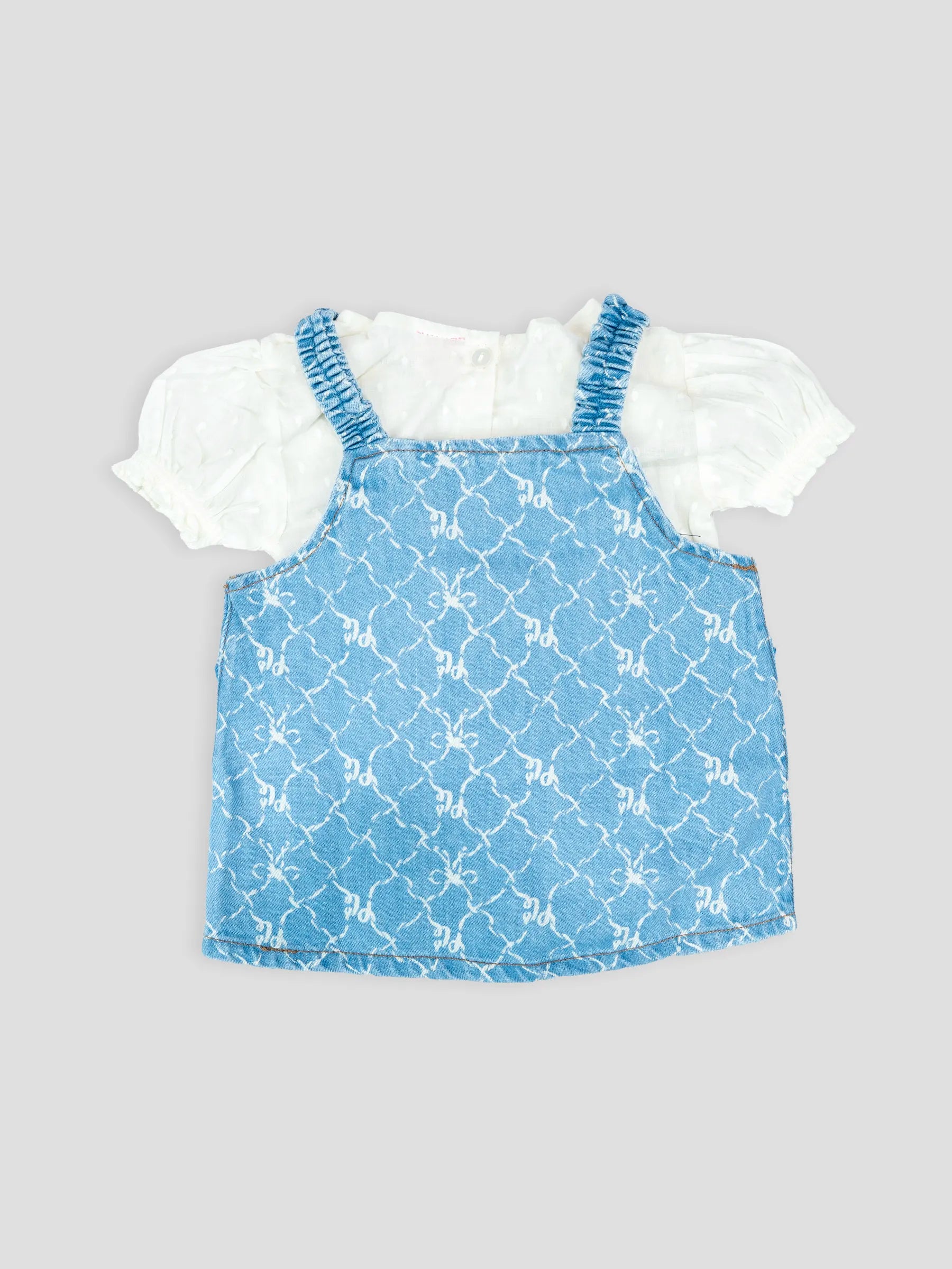 Hap & Hope  Printed Cotton Half Sleeve Frock For Baby Girls