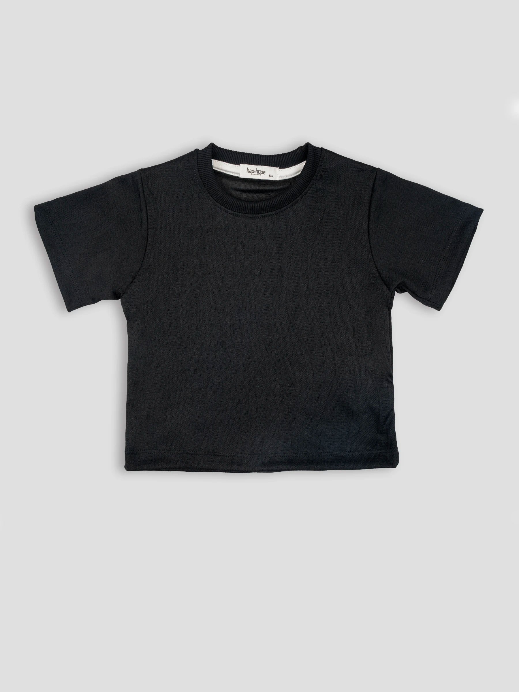 Hap&Hope Plain Round Neck Half Sleeve Cotton T-Shirt for Boys
