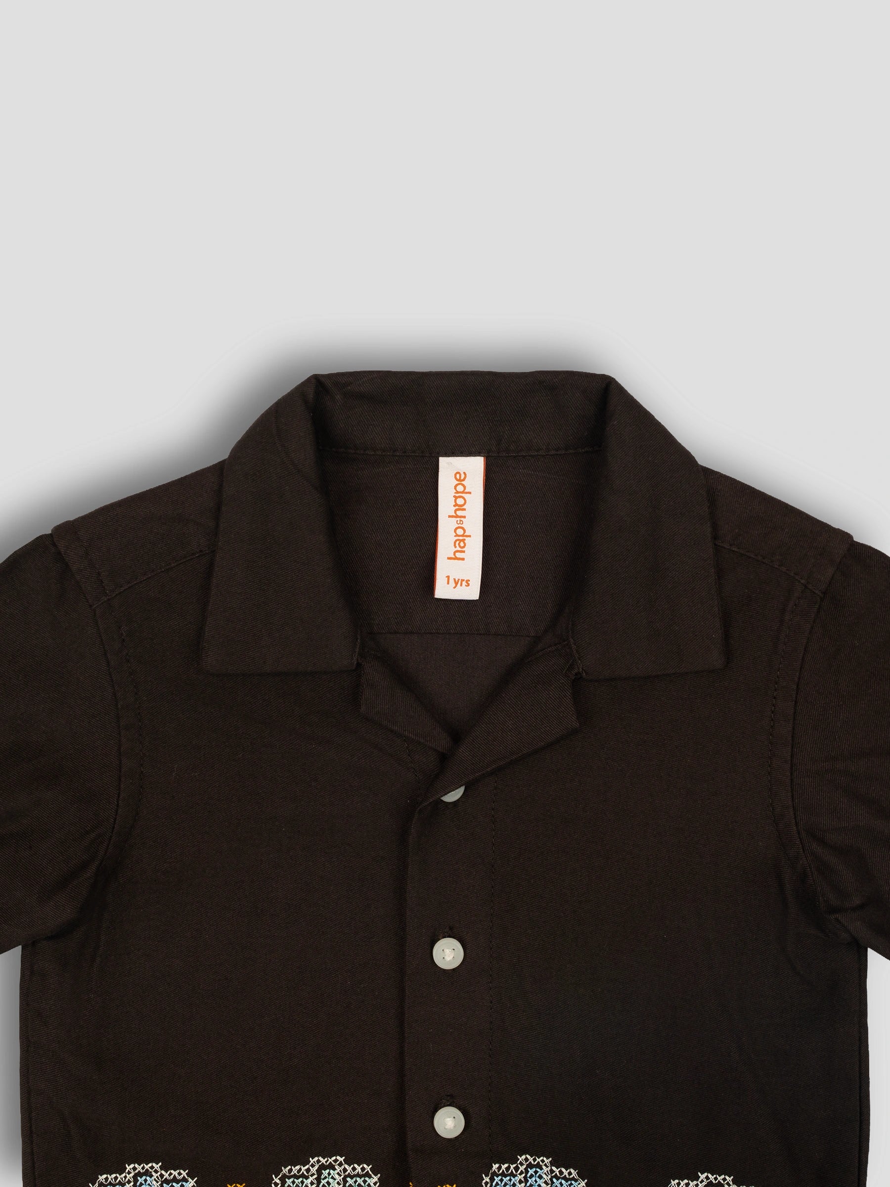 Hap&Hope Printed Camp Collar Half Sleeve Shirt for Boys