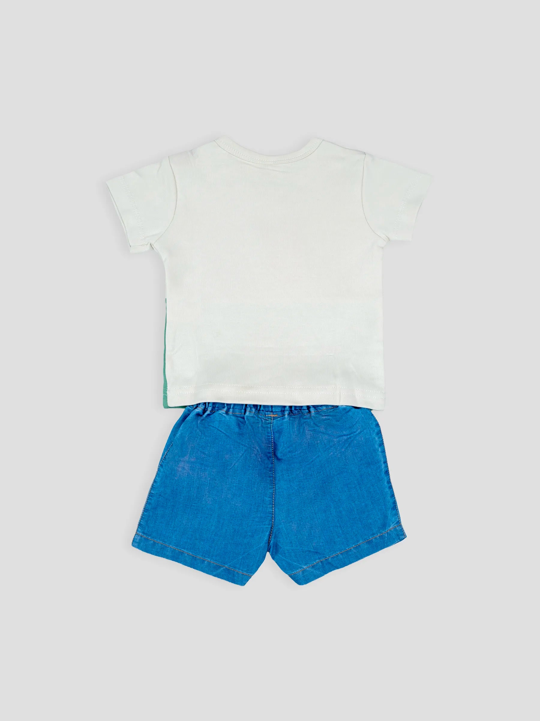Hap & Hope Printed Cotton Half Sleeve T-Shirt & Shorts For Baby Boys