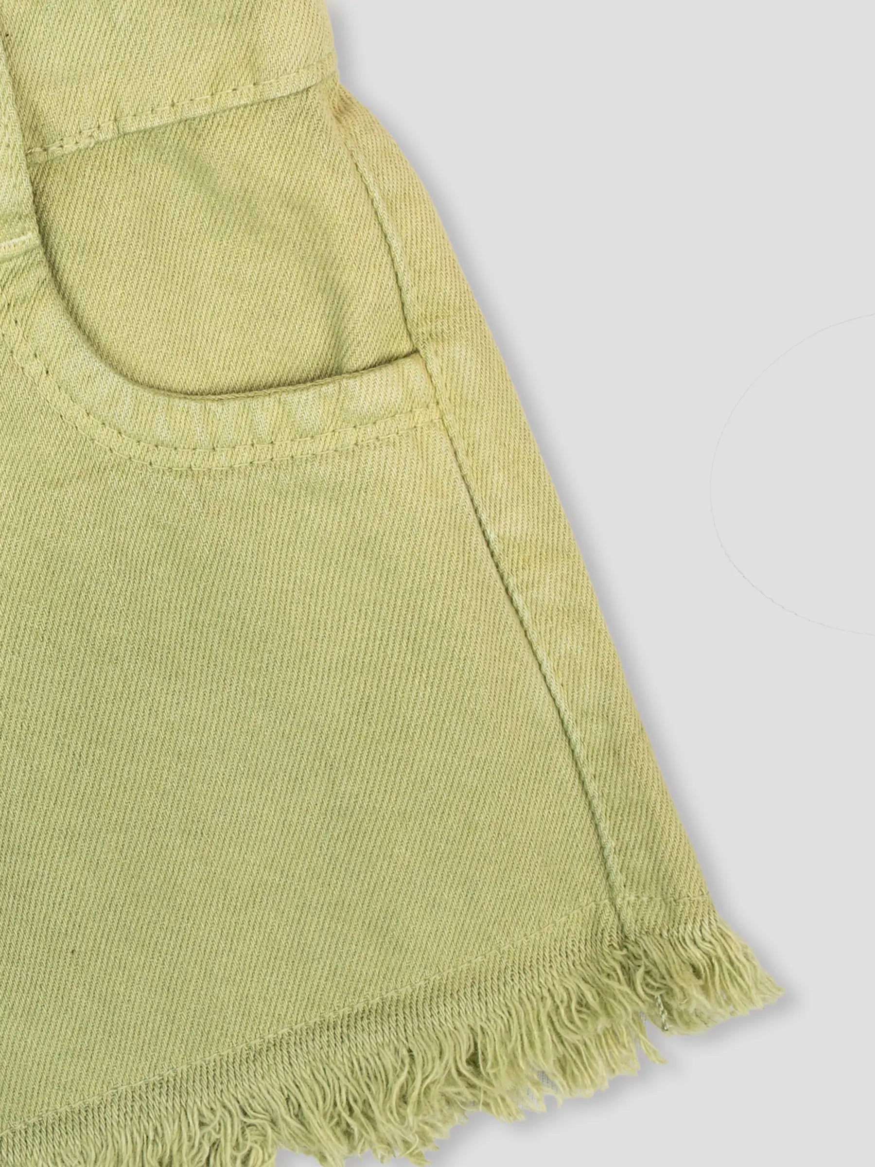 Hap & Hope Girls Relaxed Fit Frayed Hem Denim Shorts For Girls