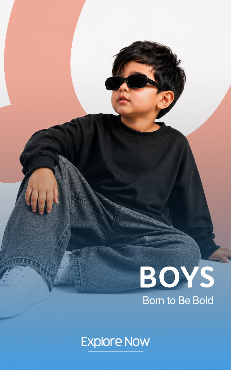 Hap & Hope Plain Cotton Track Shorts For Boys