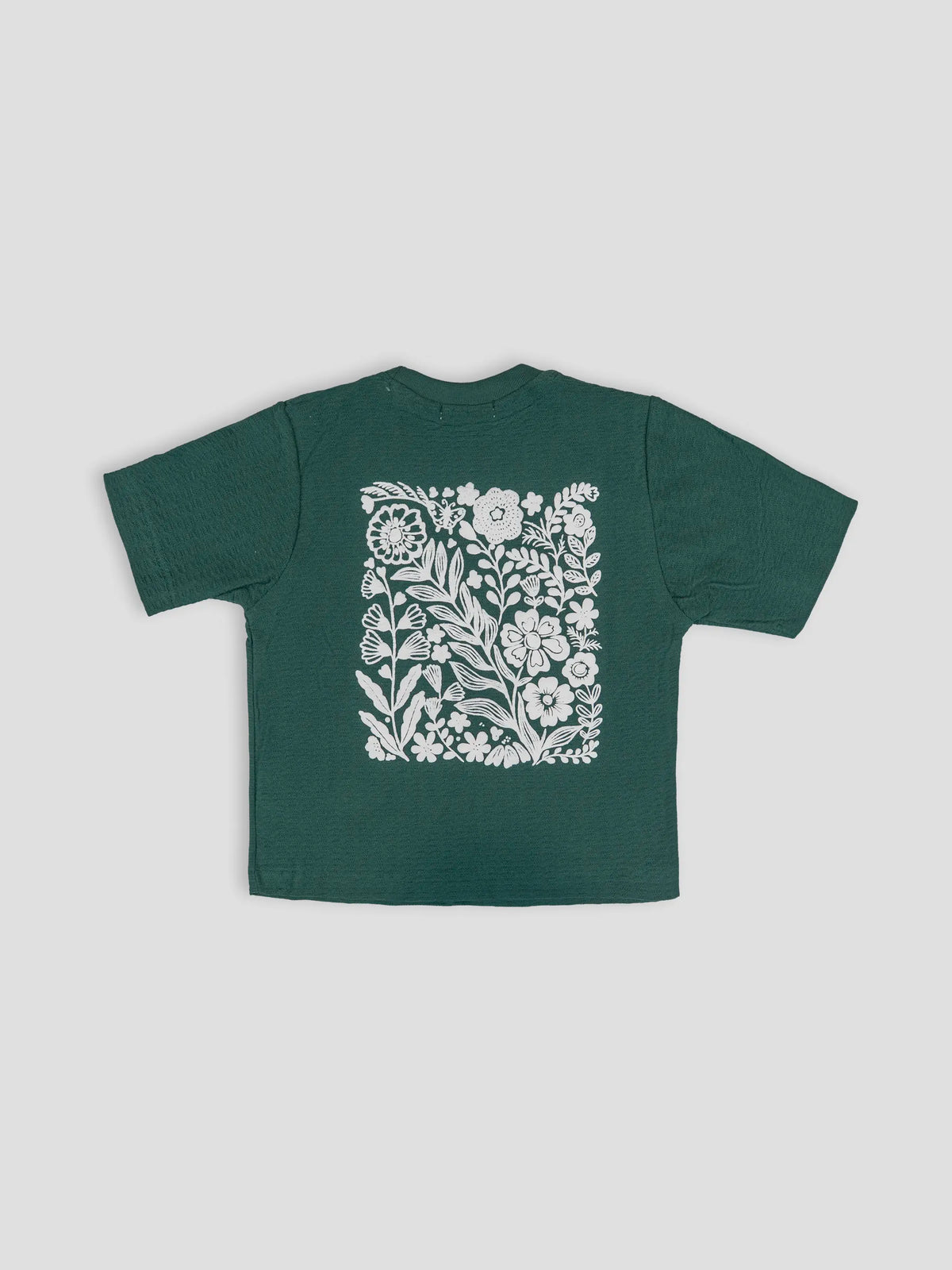 Hap & Hop  Floral Graphic Printed Half Sleeve T-Shirt For Girls
