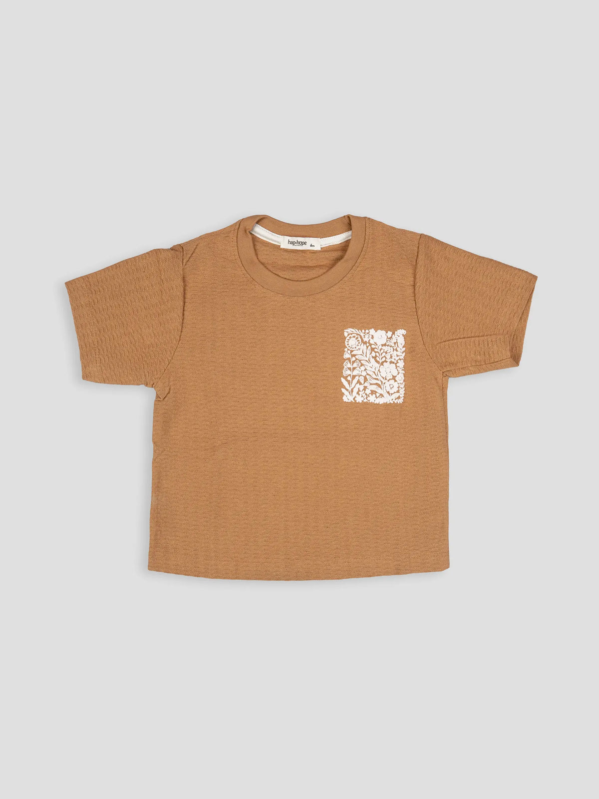 Hap & Hop  Floral Graphic Printed Half Sleeve T-Shirt For Girls