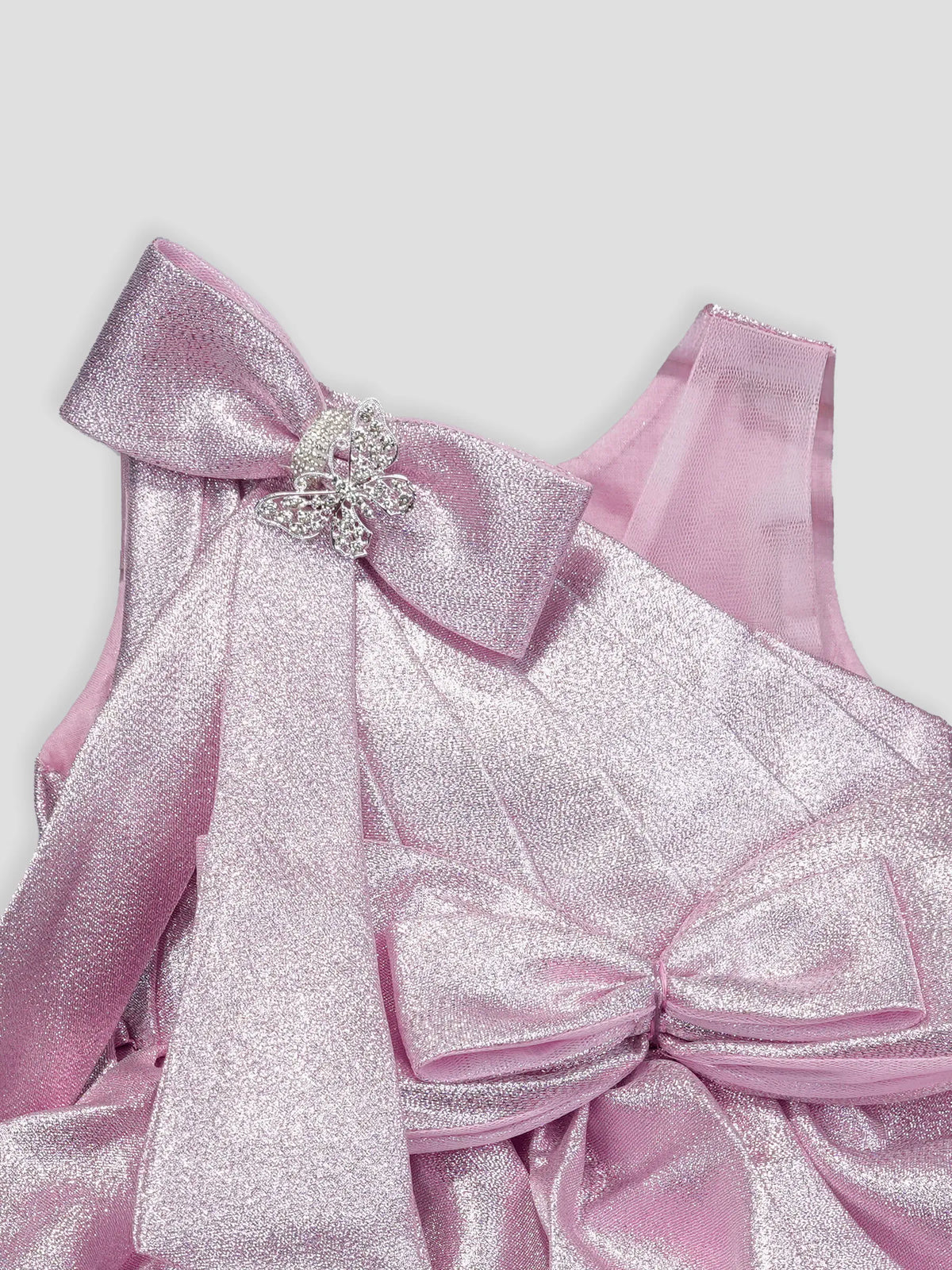 Hap & Hope  Bow Detail Party Wear Frock For Girls