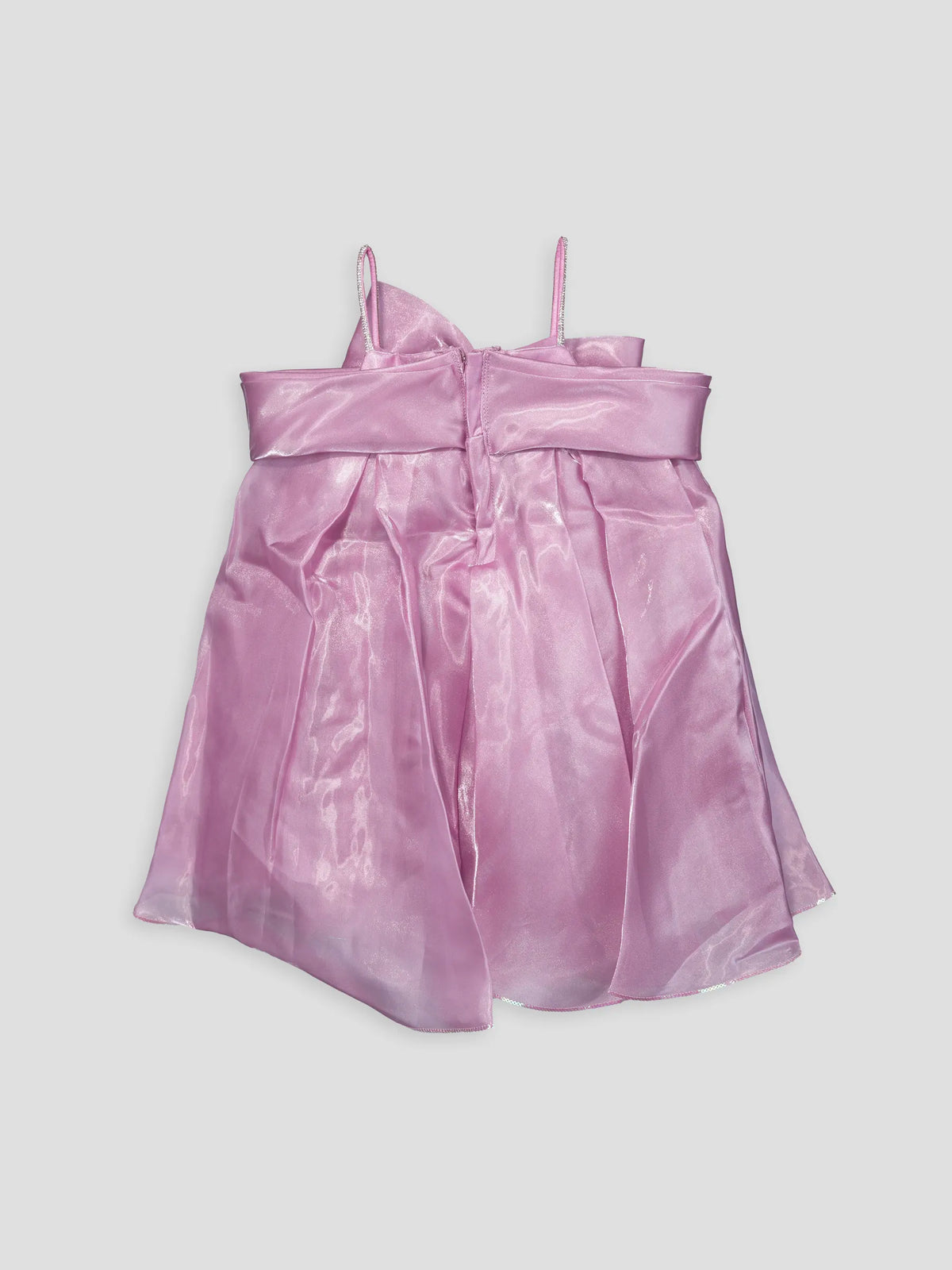 Hap & Hope Bow Detail Sleeveless Party Wear Frock  For Girls