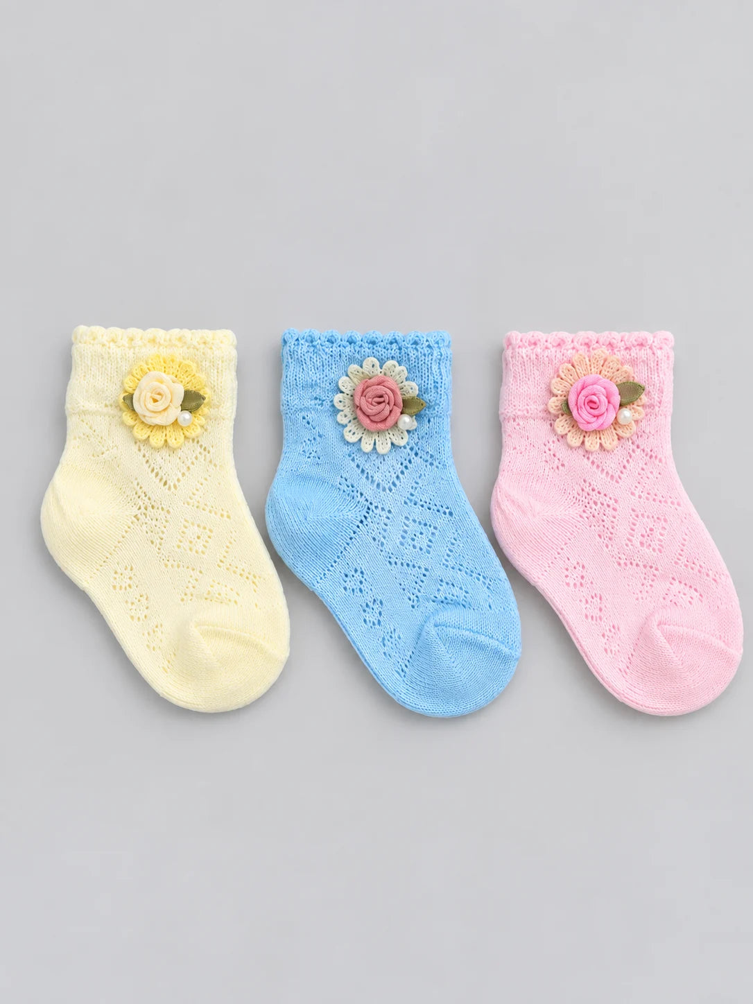 Hap & Hope  Bow & Flower Ankle Socks