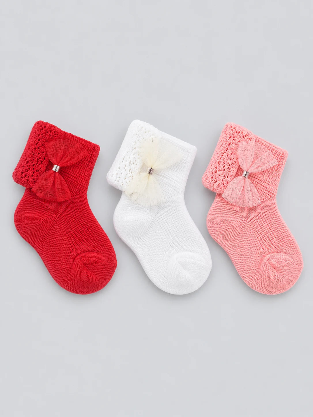 Hap & Hope  Bow & Flower Ankle Socks