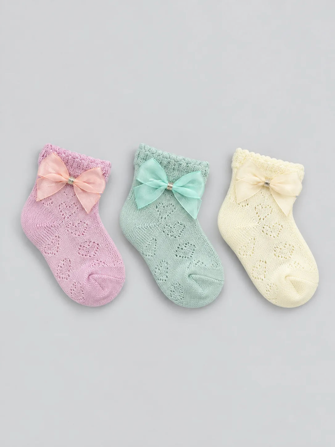Hap & Hope  Bow & Flower Ankle Socks