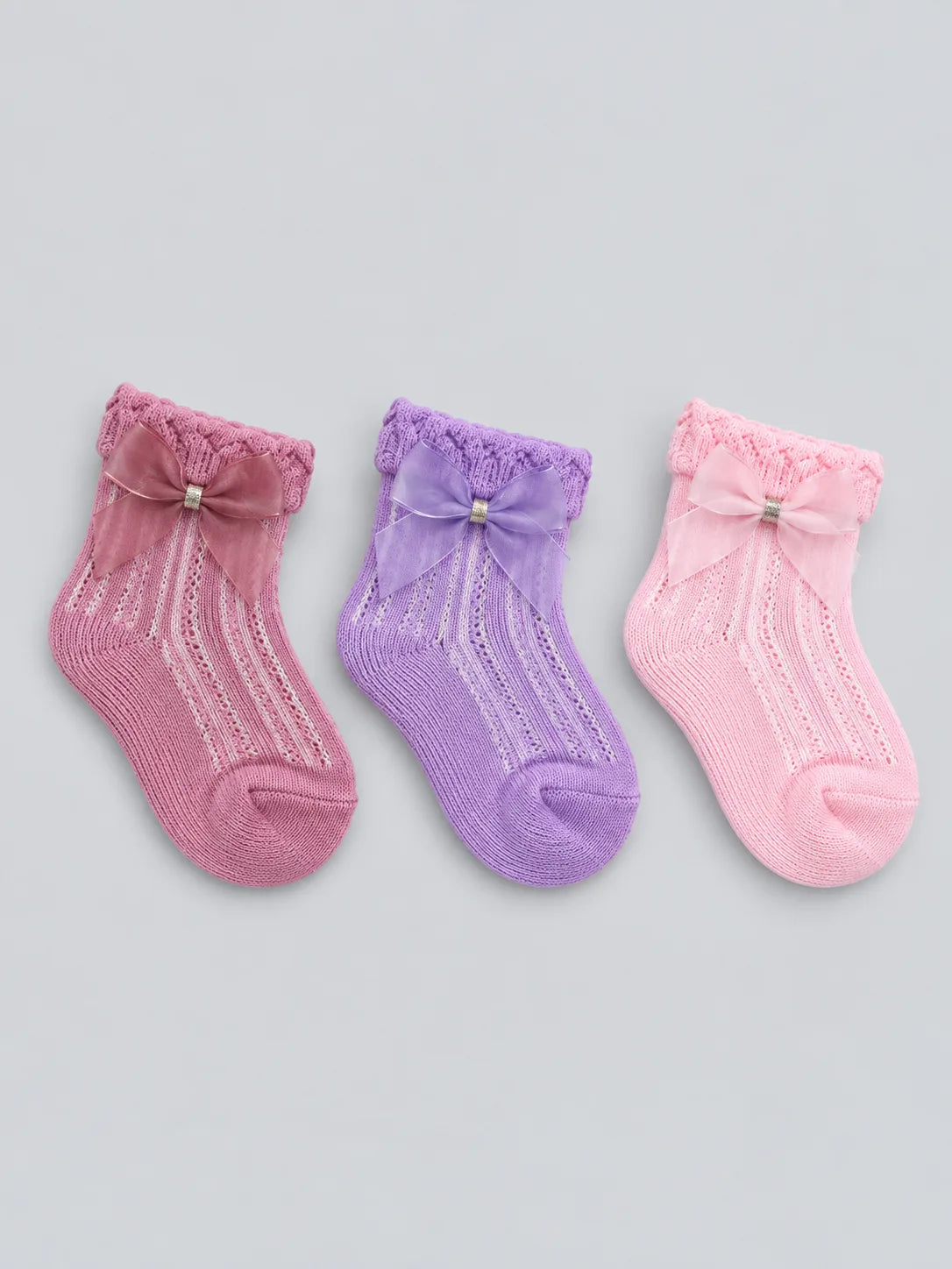 Hap & Hope  Bow & Flower Ankle Socks