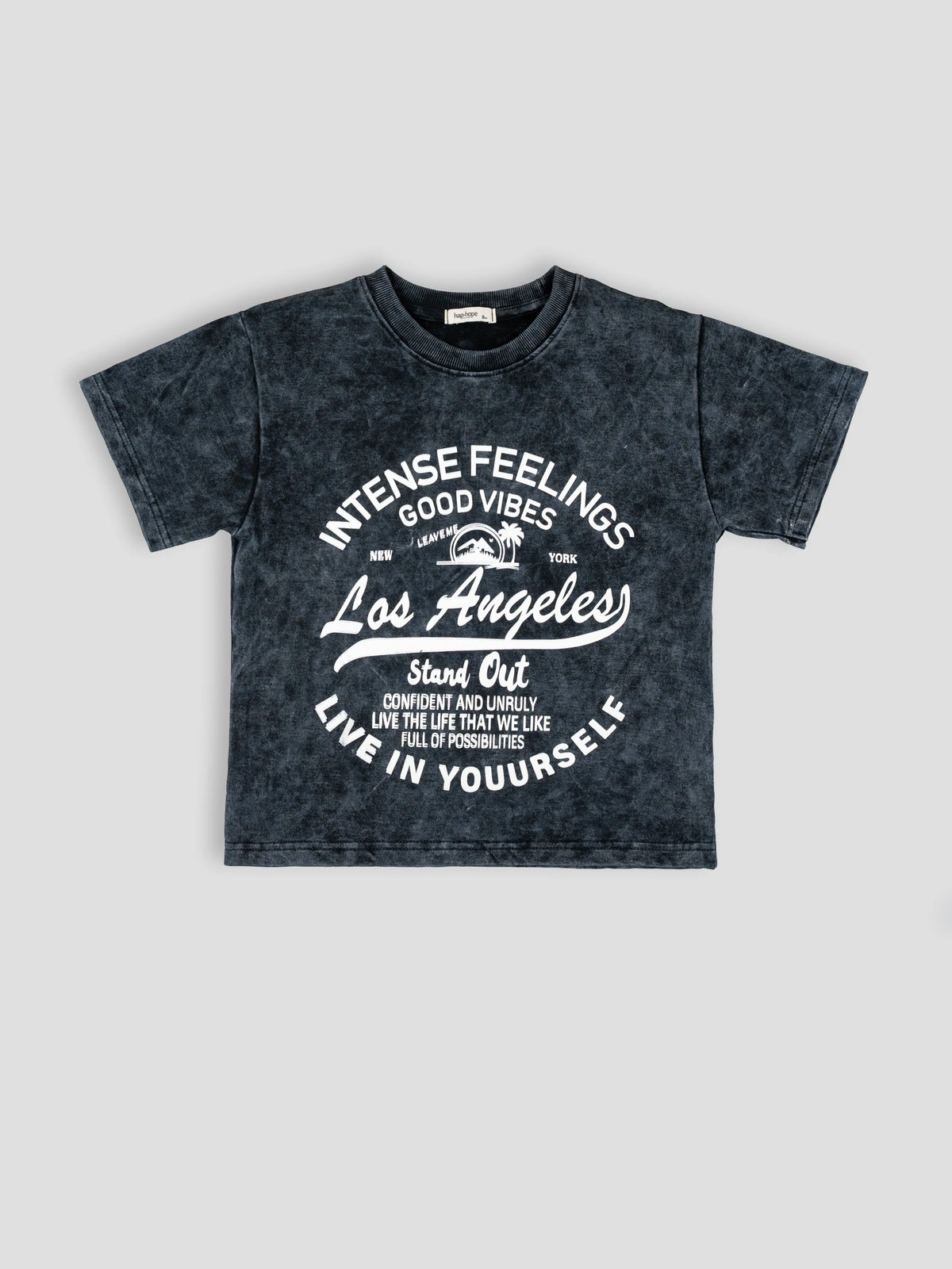 Hap & Hope Boys Printed Relaxed Fit Cotton Half Sleeve Round Neck T-Shirt