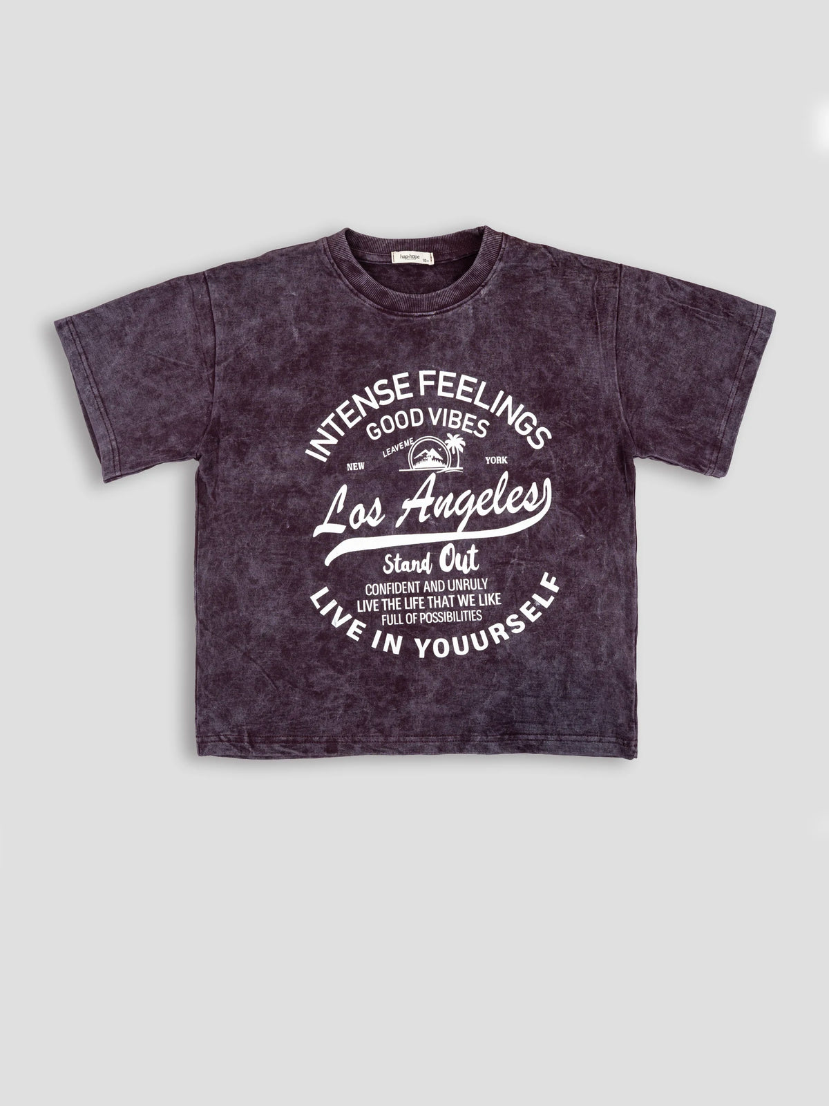 Hap & Hope Boys Printed Relaxed Fit Cotton Half Sleeve Round Neck T-Shirt