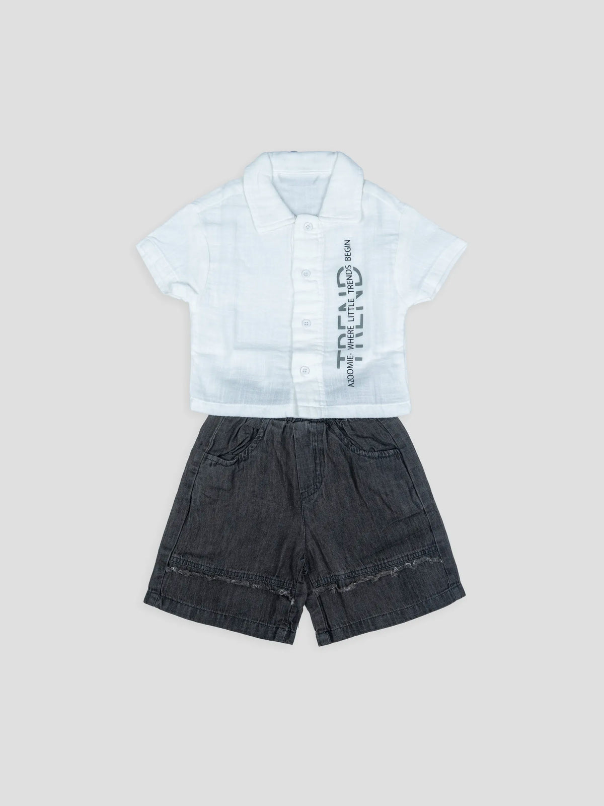 Hap & Hope Casual Cotton Shirt & Shorts  For Baby Boys