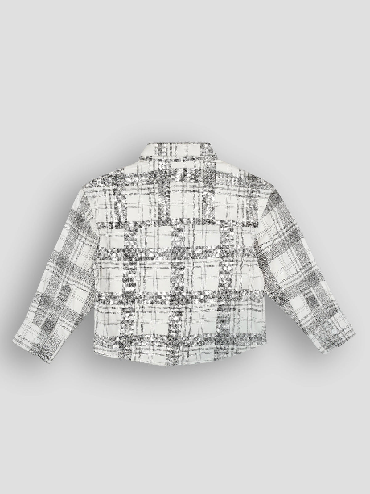 Hap&Hope Checked Collar Neck Full Sleeve Cotton Shirt for Boys
