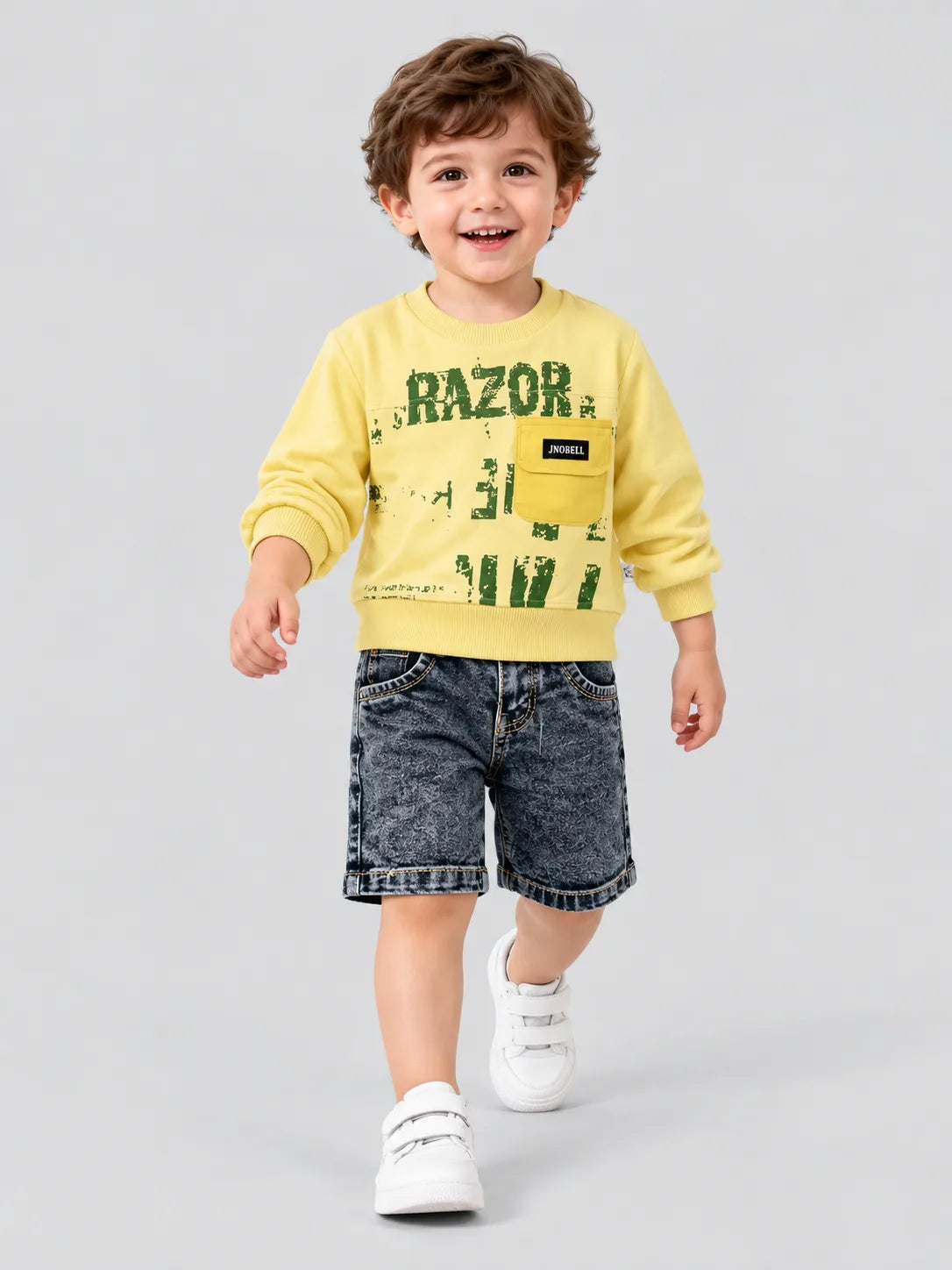 Hap & Hope Comfortable Printed Full Sleeve T-Shirt For Boys