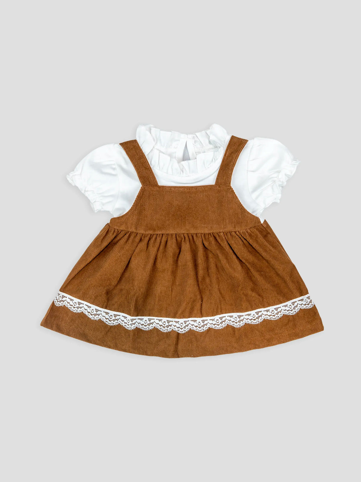 Hap & Hope  Corduroy Pinafore Frock  For Girls