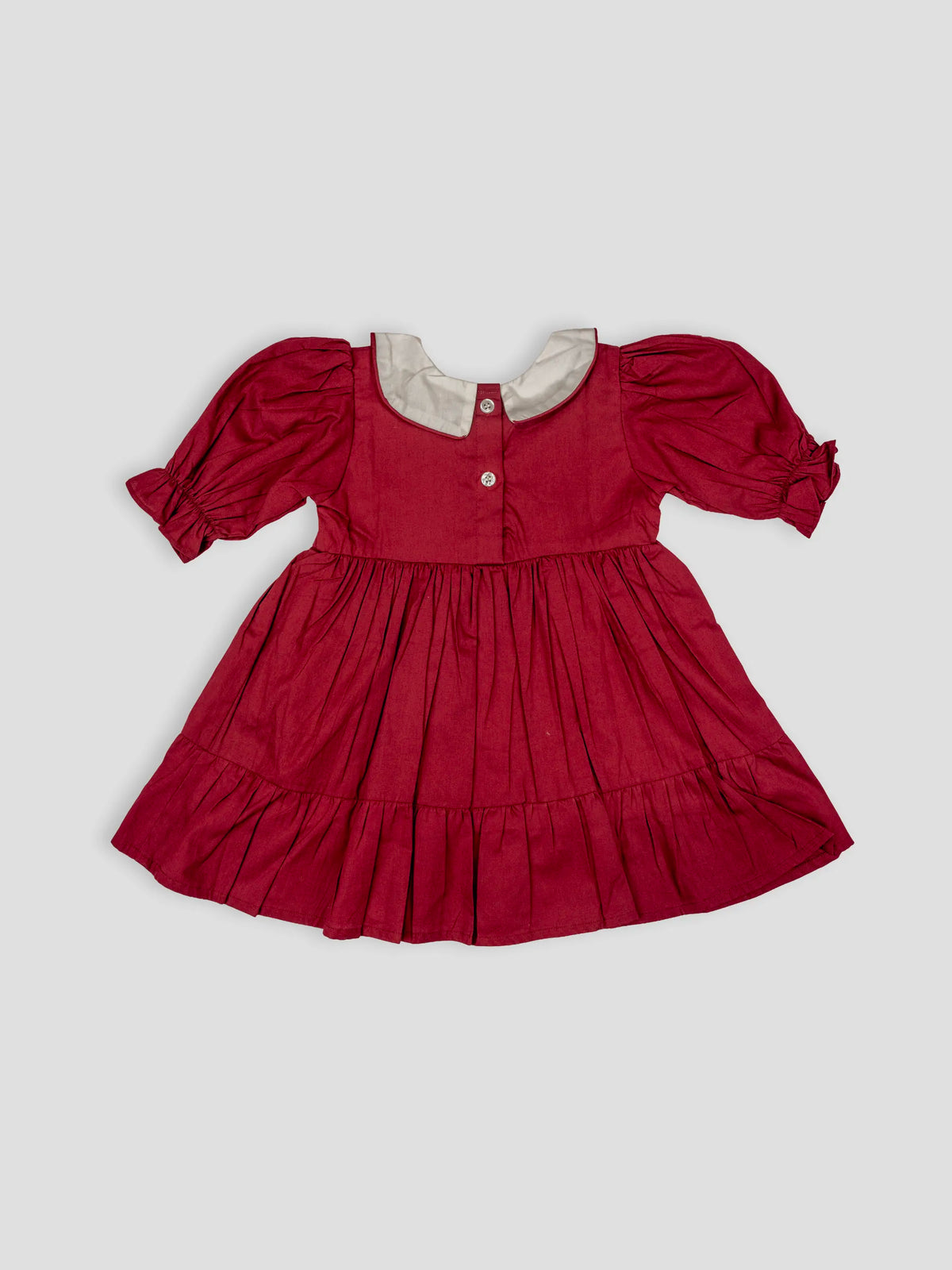 Hap & Hope  Cotton Flared Frock Dress with Classic For Girls