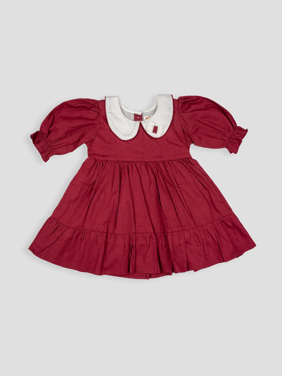 Hap & Hope  Cotton Flared Frock Dress with Classic For Girls