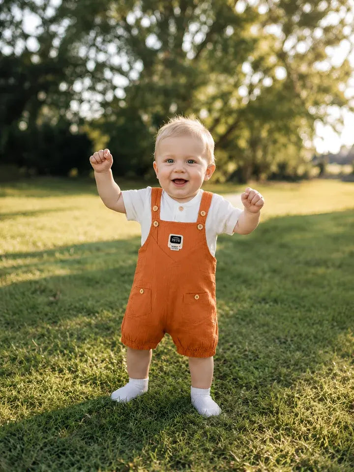 Hap & Hope  Cotton Half Sleeve Chinese Neck Baba  Suit For Baby Boys