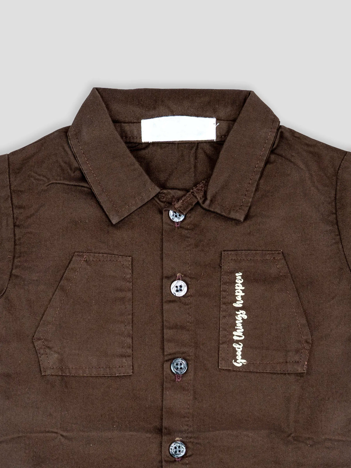 Hap & Hope  Cotton Half Sleeve Collar Neck Shirt & Shorts For Baby Boys