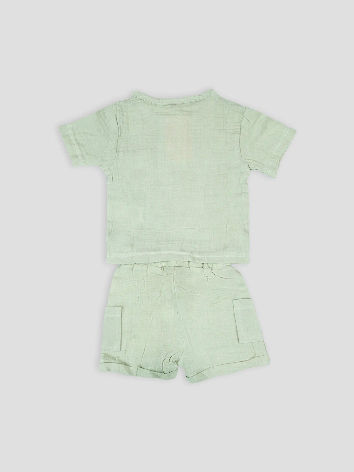 Hap & Hope  Cotton Half Sleeve Round Neck T-Shirt & Shorts For Baby Boys