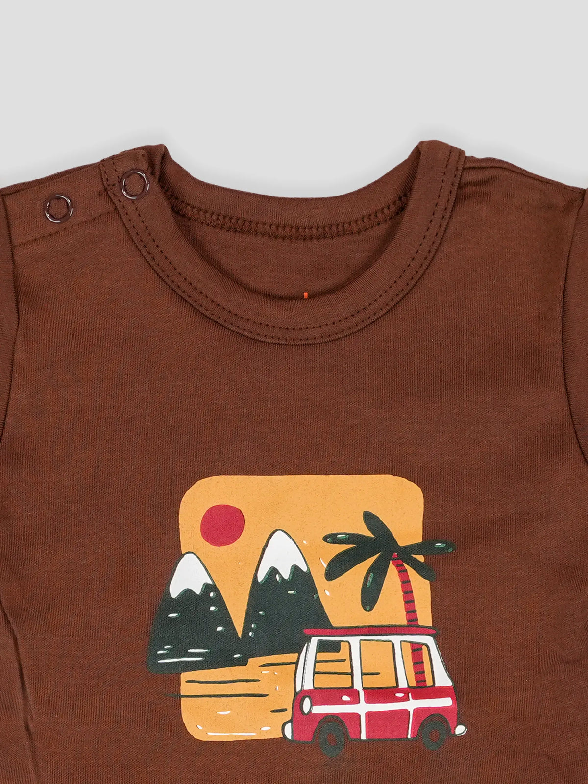 Hap & Hope Cotton Printed Half Sleeve T-Shirt & Shorts For Baby Boys