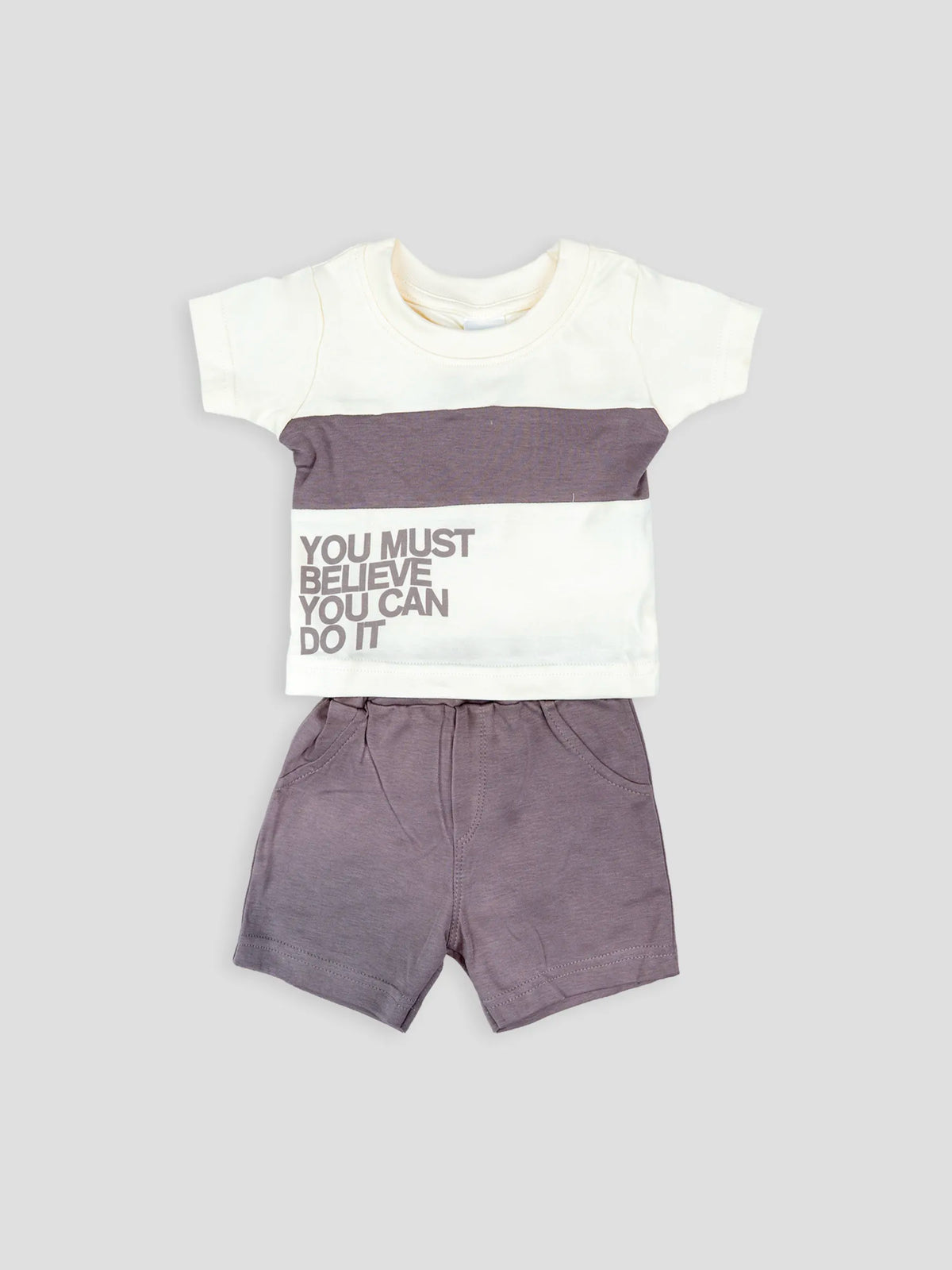 Hap & Hope  Cotton Printed T-Shirt & Shorts For Baby Boys