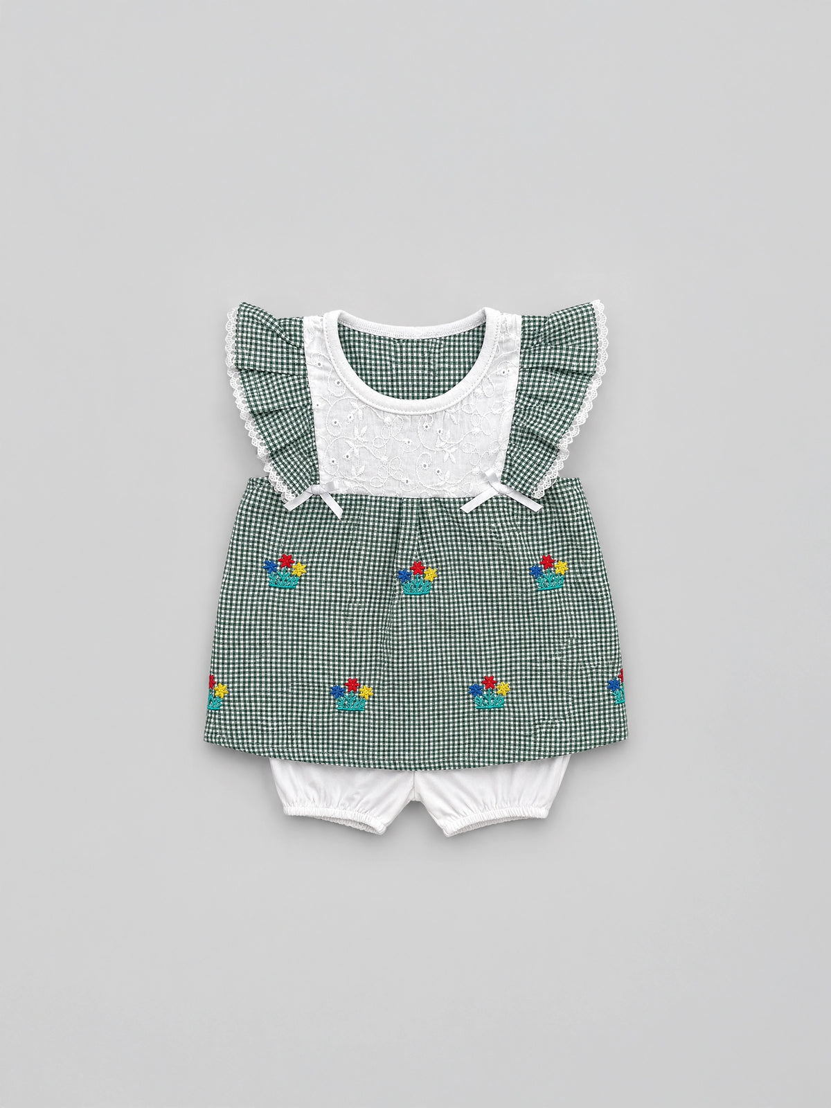 Hap & Hope Cotton Sleeveless Top & Shorts For Baby Girls