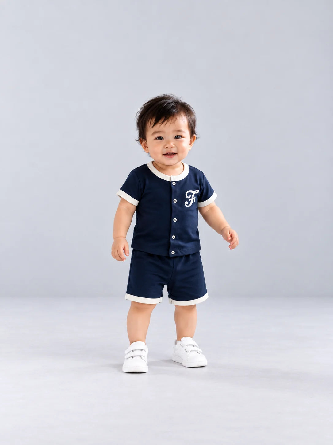 Hap & Hope  Cotton T-Shirt & Shorts For Baby Boys