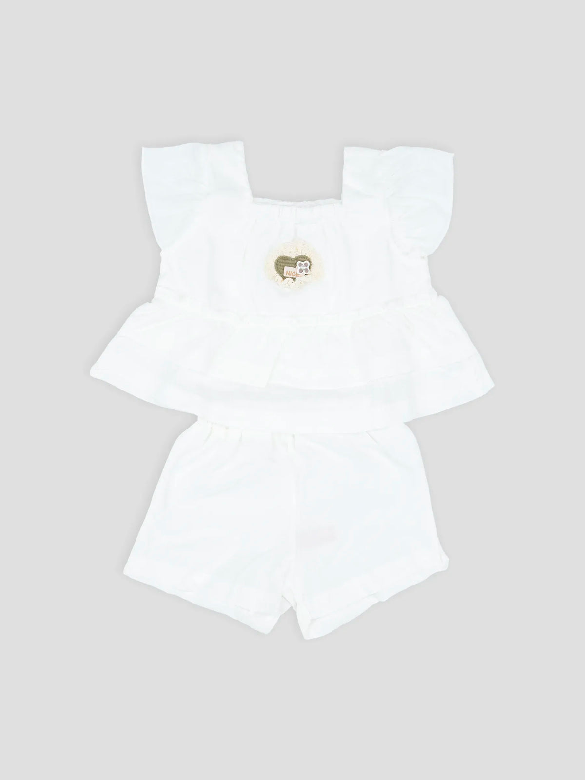 Hap & Hope Cotton Top & Shorts For Baby Girls