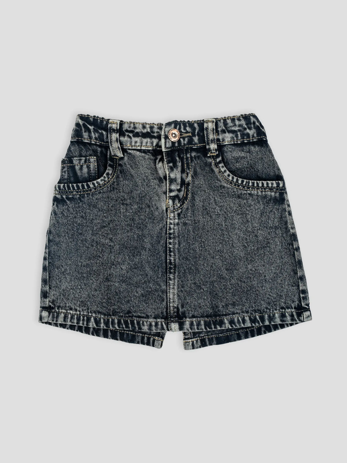 Hap & Hope Denim Casual Skirt For Girls