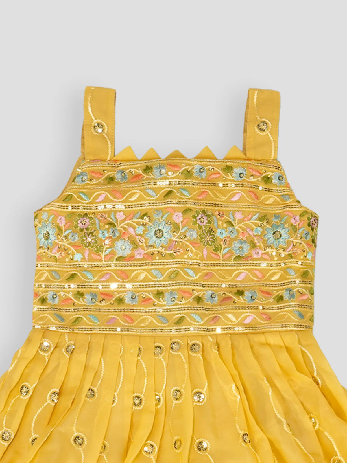 Hap & Hope Embroidered Sharara Set with Dupatta For Girls