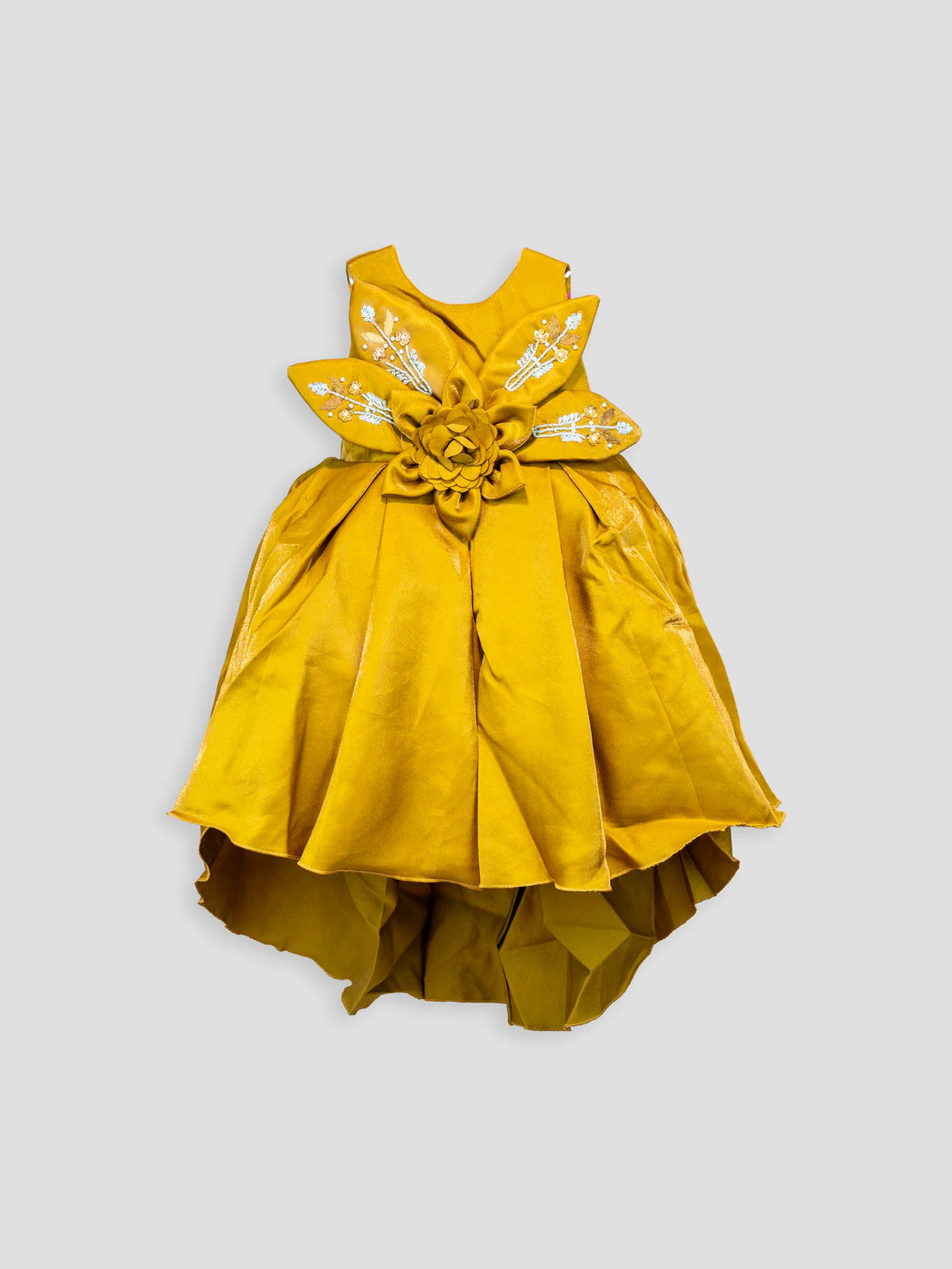 Hap & Hope  Floral Applique Party Wear Frock For Girls