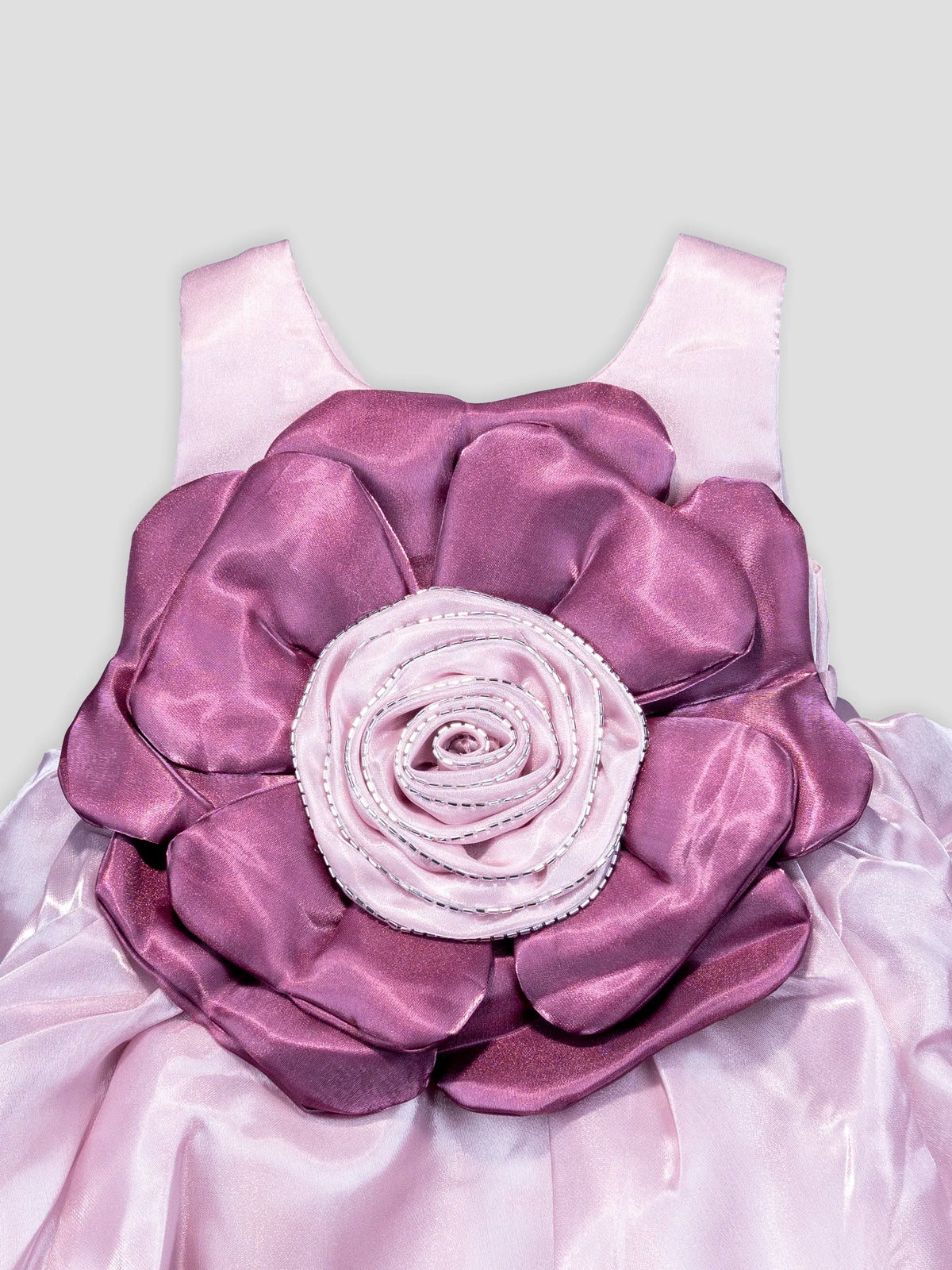 Hap & Hope  Floral Applique Party Wear Frock For Girls