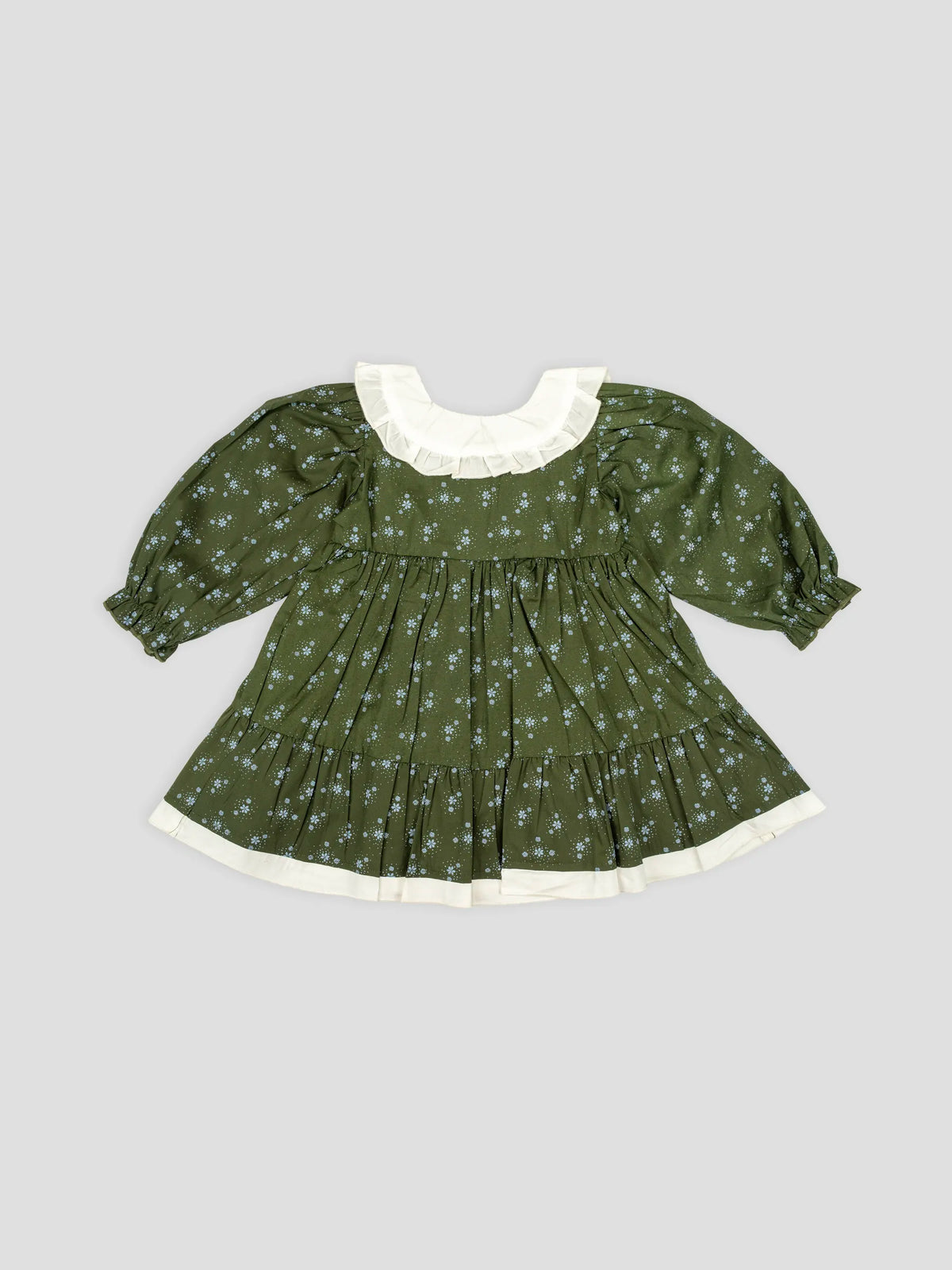 Hap & Hope  Floral Print Full Sleeve Casual Frock For Girls