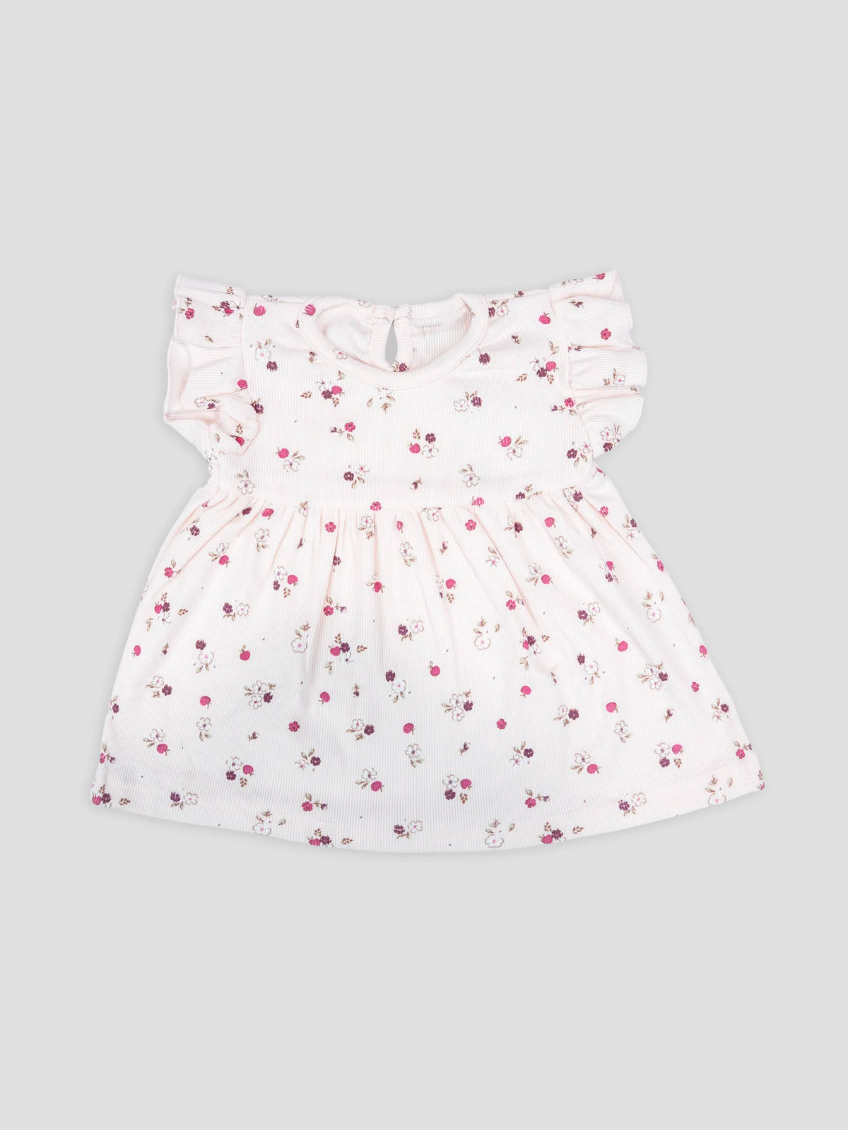 Hap & Hope  Floral Printed Cotton Frock For Baby Girls