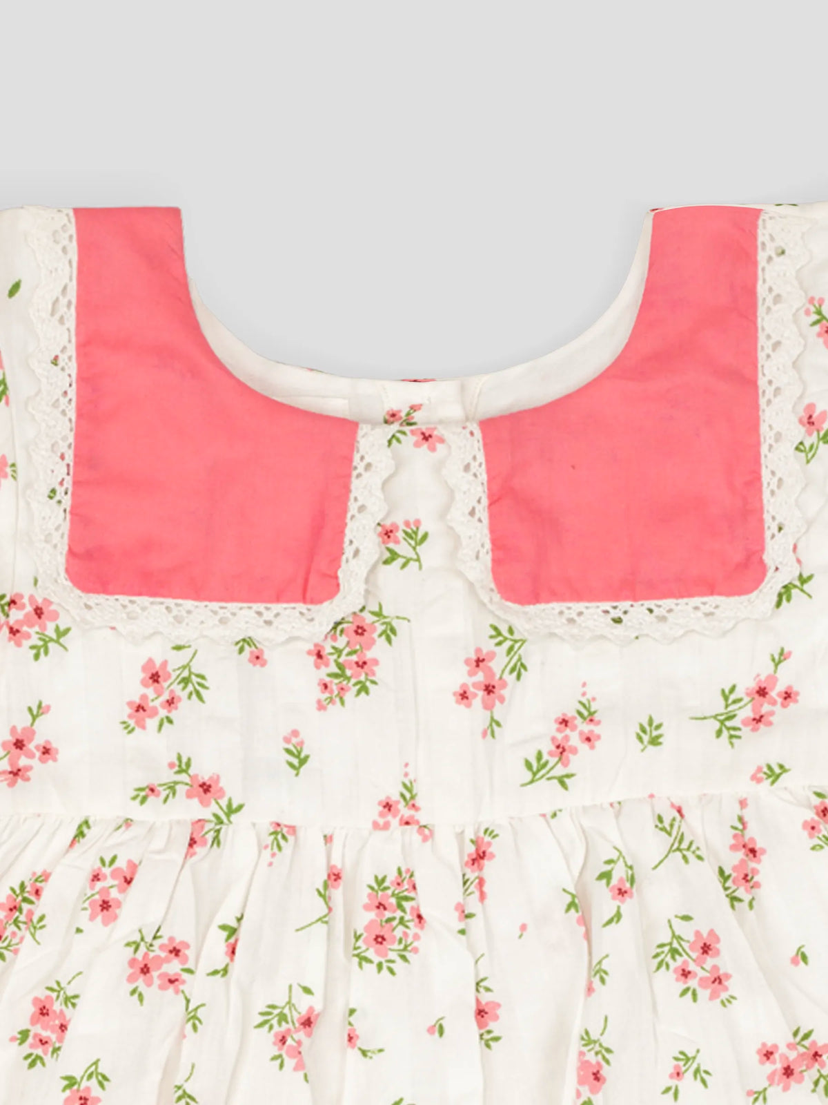 Hap & Hope  Floral Printed Full Sleeve Cotton Frock For Girls
