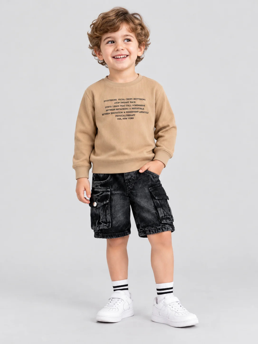 Hap & Hope  Full Sleeve Cotton T-Shirt For Boys