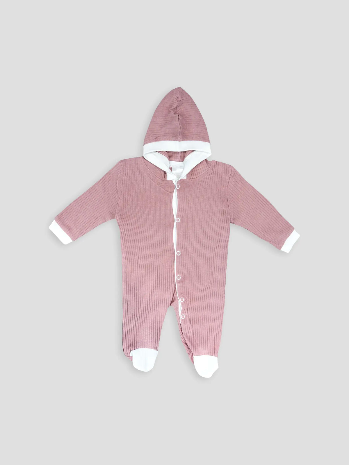Hap & Hope  Hooded Full Sleeve Cotton Sleep Suit  For Baby Boys