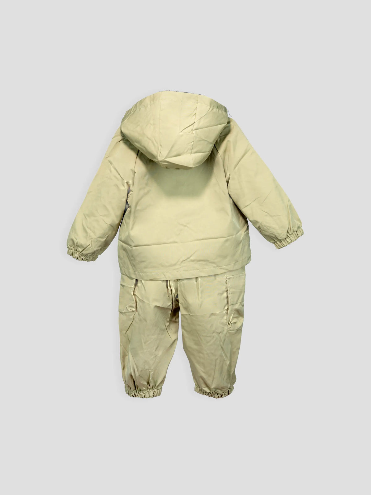 Hap & Hope  Hooded Jacket & Cargo Pants Cord Set For Boys